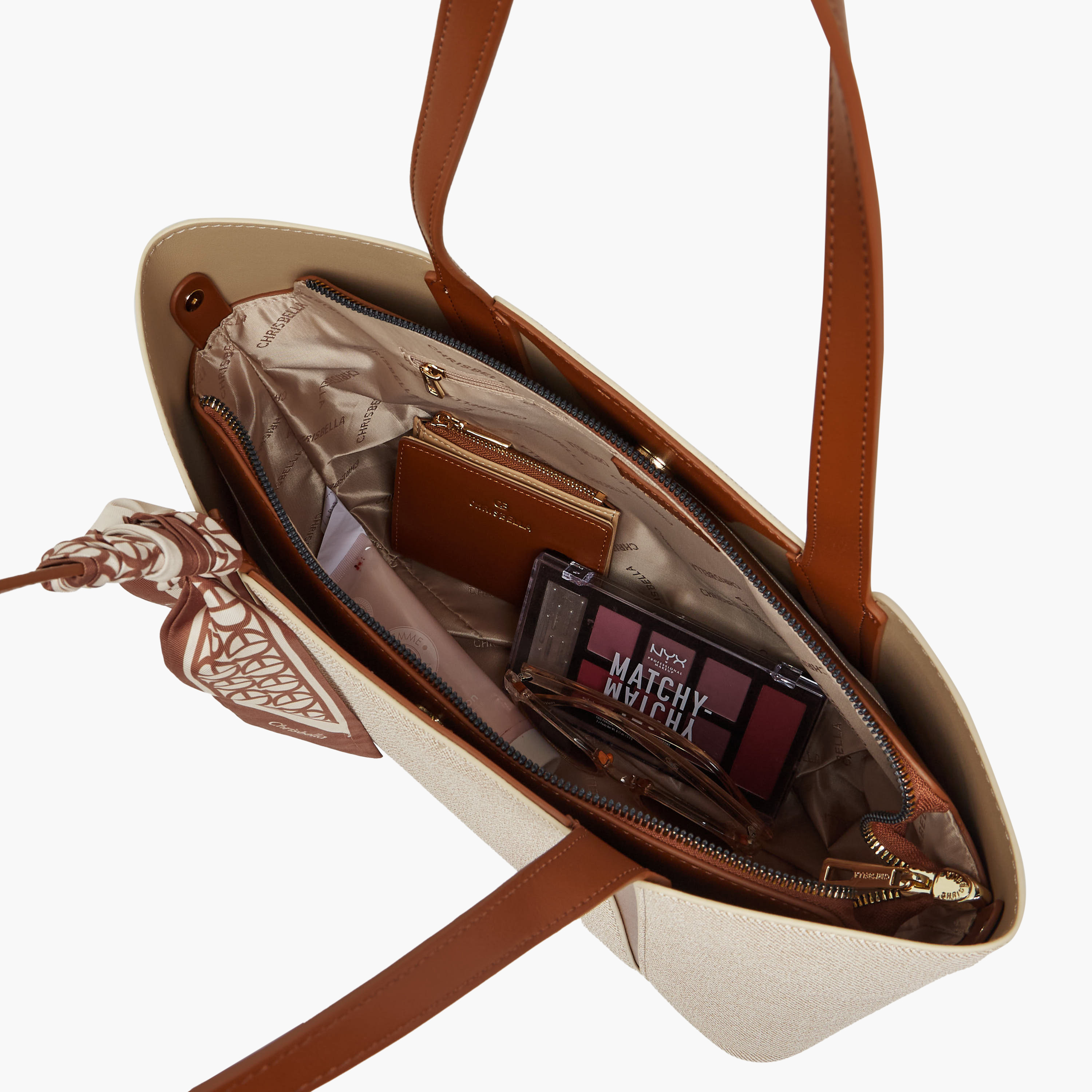 Chrisbella Scarf Accent Tote Bag with Walllet-women-bagsandwallets-handbags-image-11