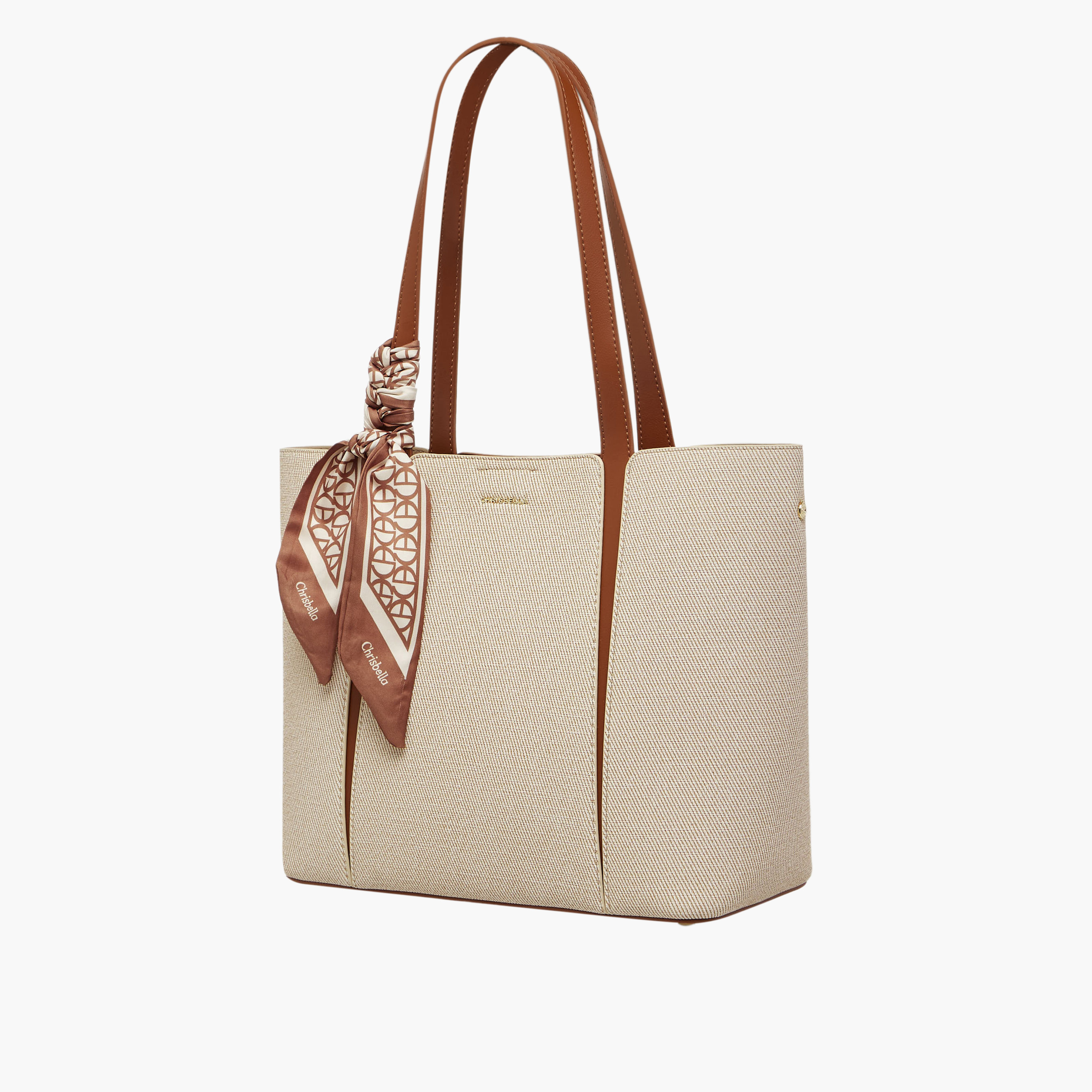 Chrisbella Scarf Accent Tote Bag with Walllet-women-bagsandwallets-handbags-image-3