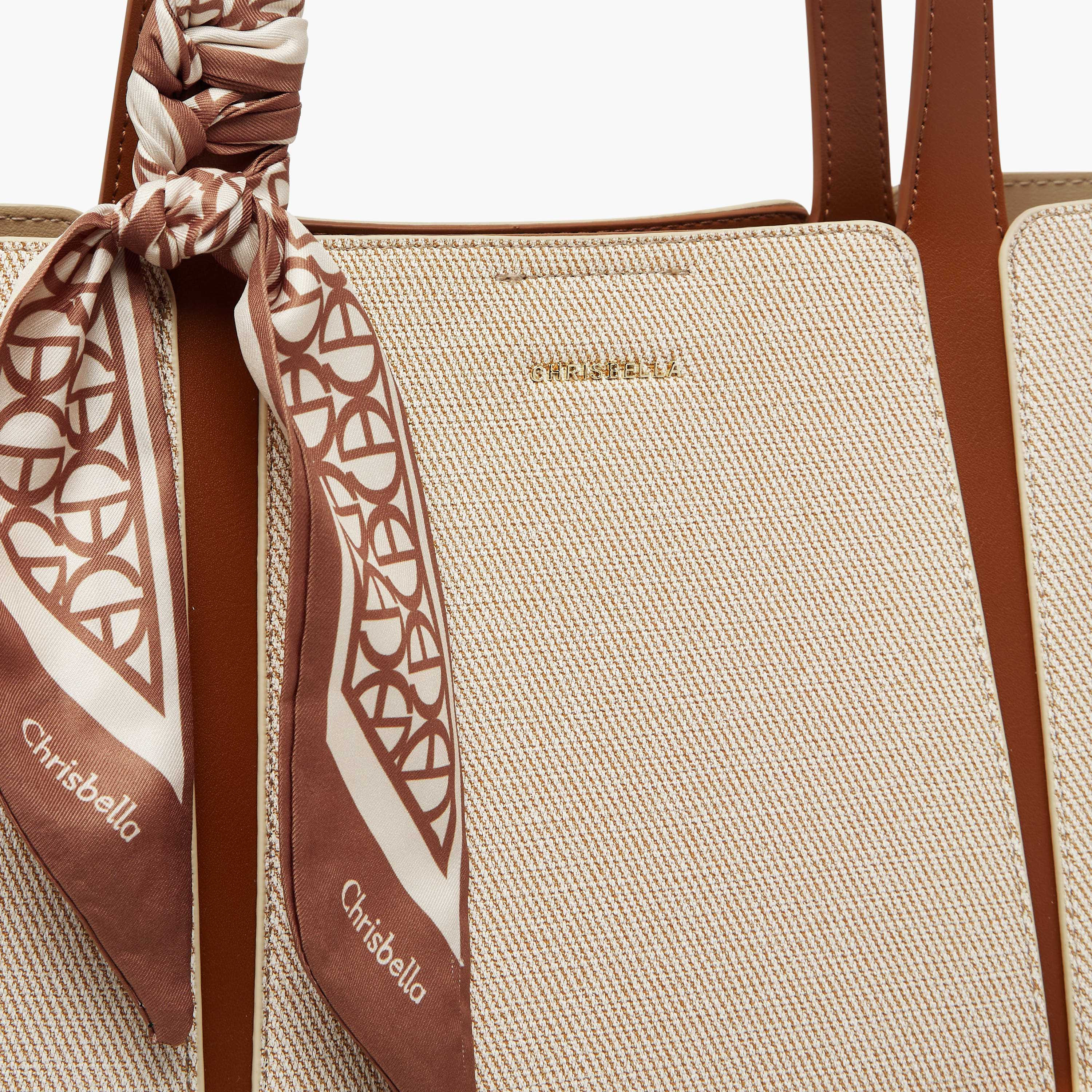 Chrisbella Scarf Accent Tote Bag with Walllet-women-bagsandwallets-handbags-image-7