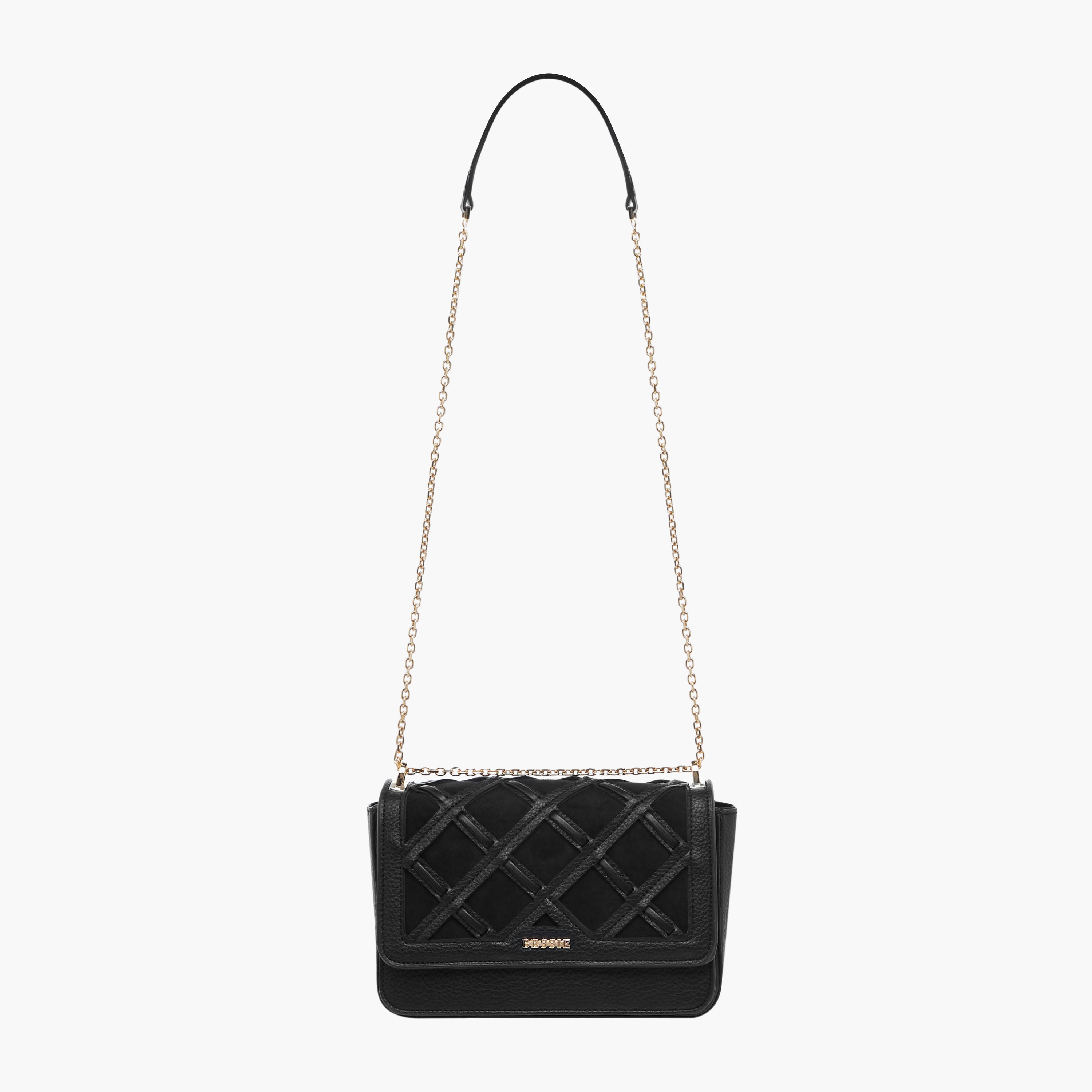 شنطة كروس بودي بارزة الملمس بطية إغلاق من بيسي لندن-women-bagsandwallets-handbags-image-3