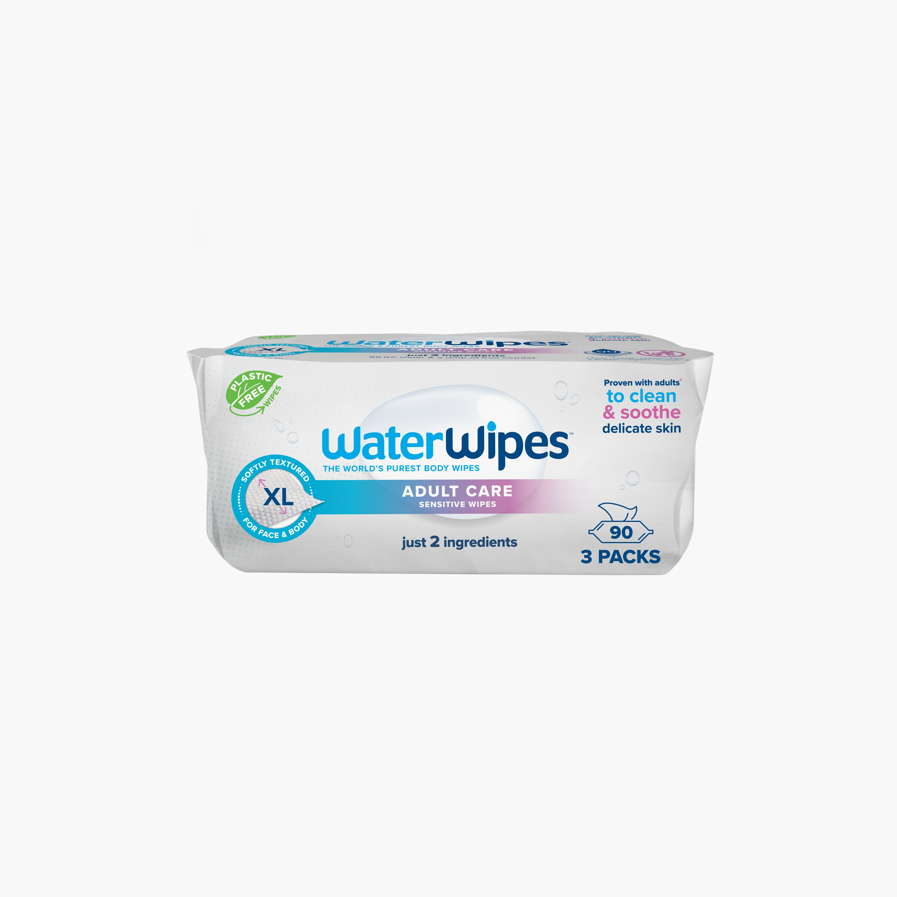 مجموعة من 3 مناديل مبللة للعناية بالكبار من ووتروايبس - 90 قطعة-baby-bathandcare-wipes-image-2