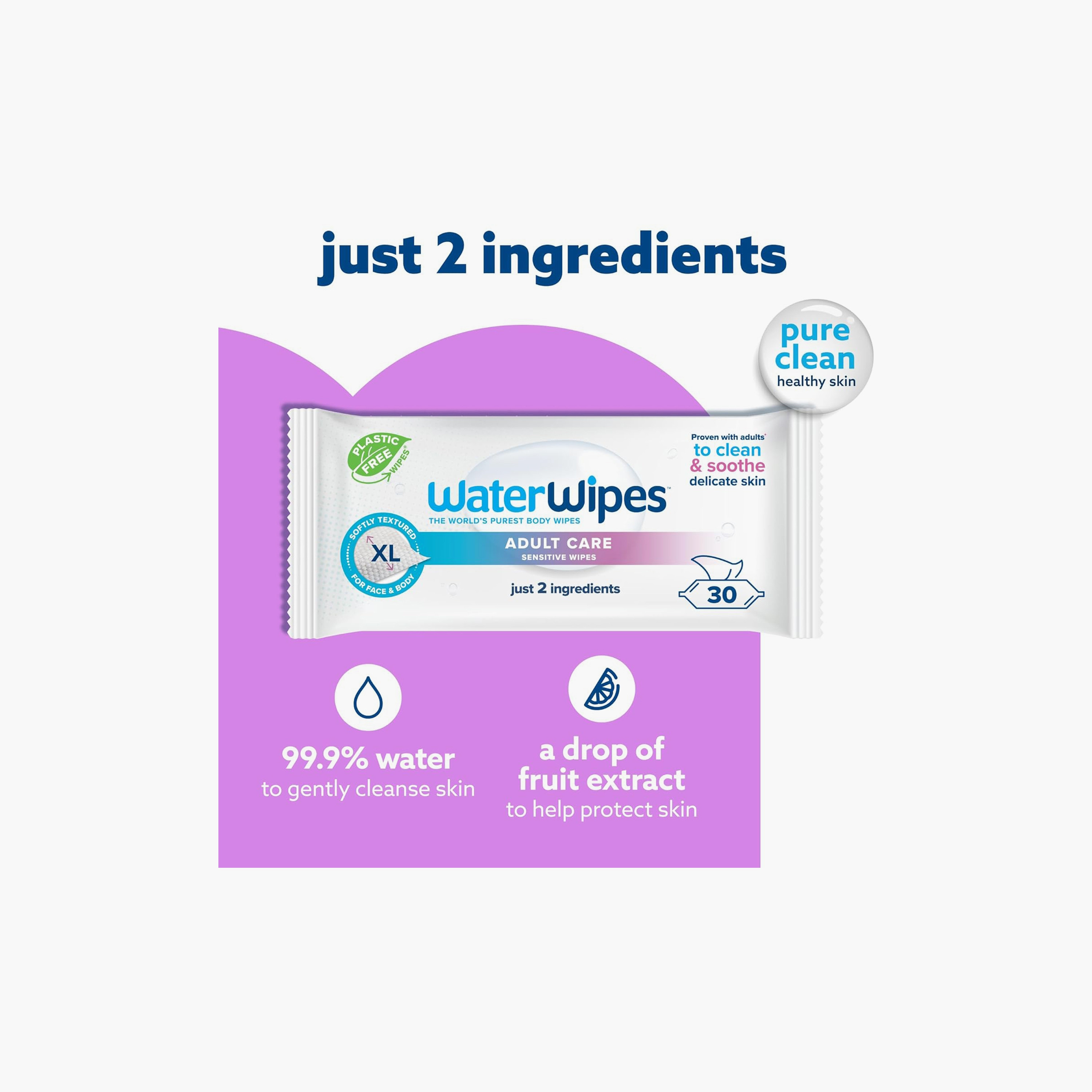 مجموعة من 3 مناديل مبللة للعناية بالكبار من ووتروايبس - 90 قطعة-baby-bathandcare-wipes-image-3