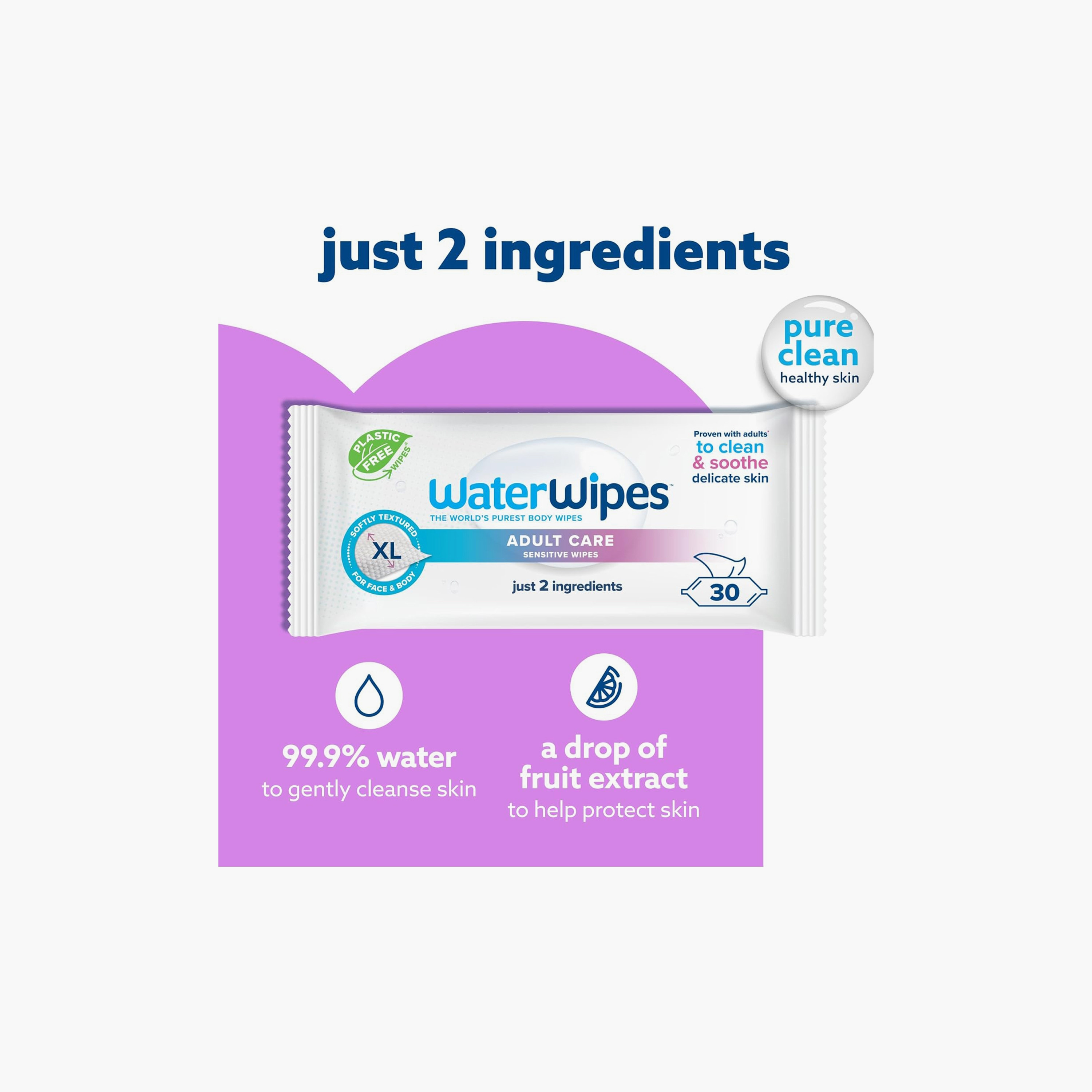 مجموعة من 6 مناديل مبللة للعناية بالكبار من ووتروايبس - 180 قطعة-baby-bathandcare-wipes-image-4