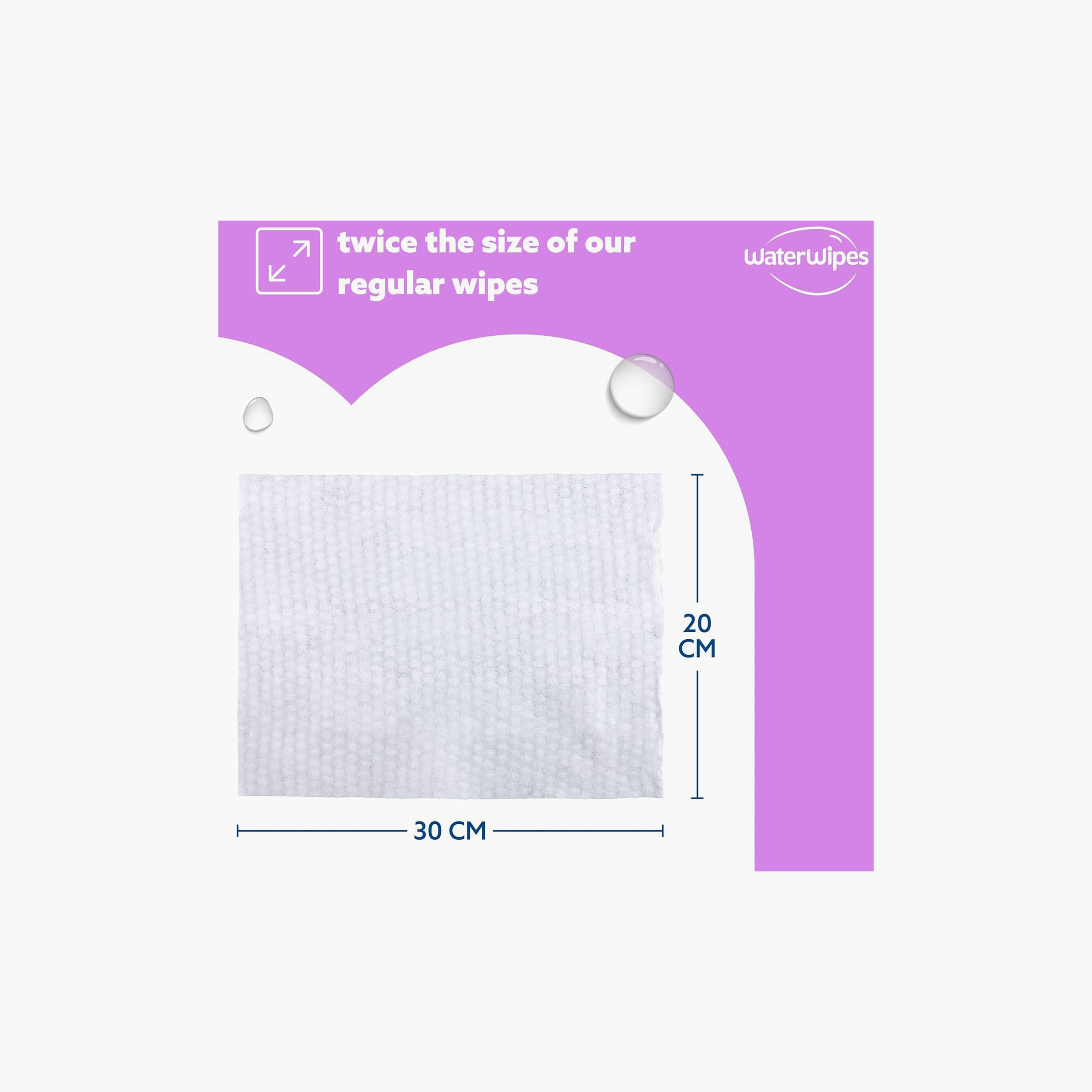 مجموعة من 6 مناديل مبللة للعناية بالكبار من ووتروايبس - 180 قطعة-baby-bathandcare-wipes-image-6