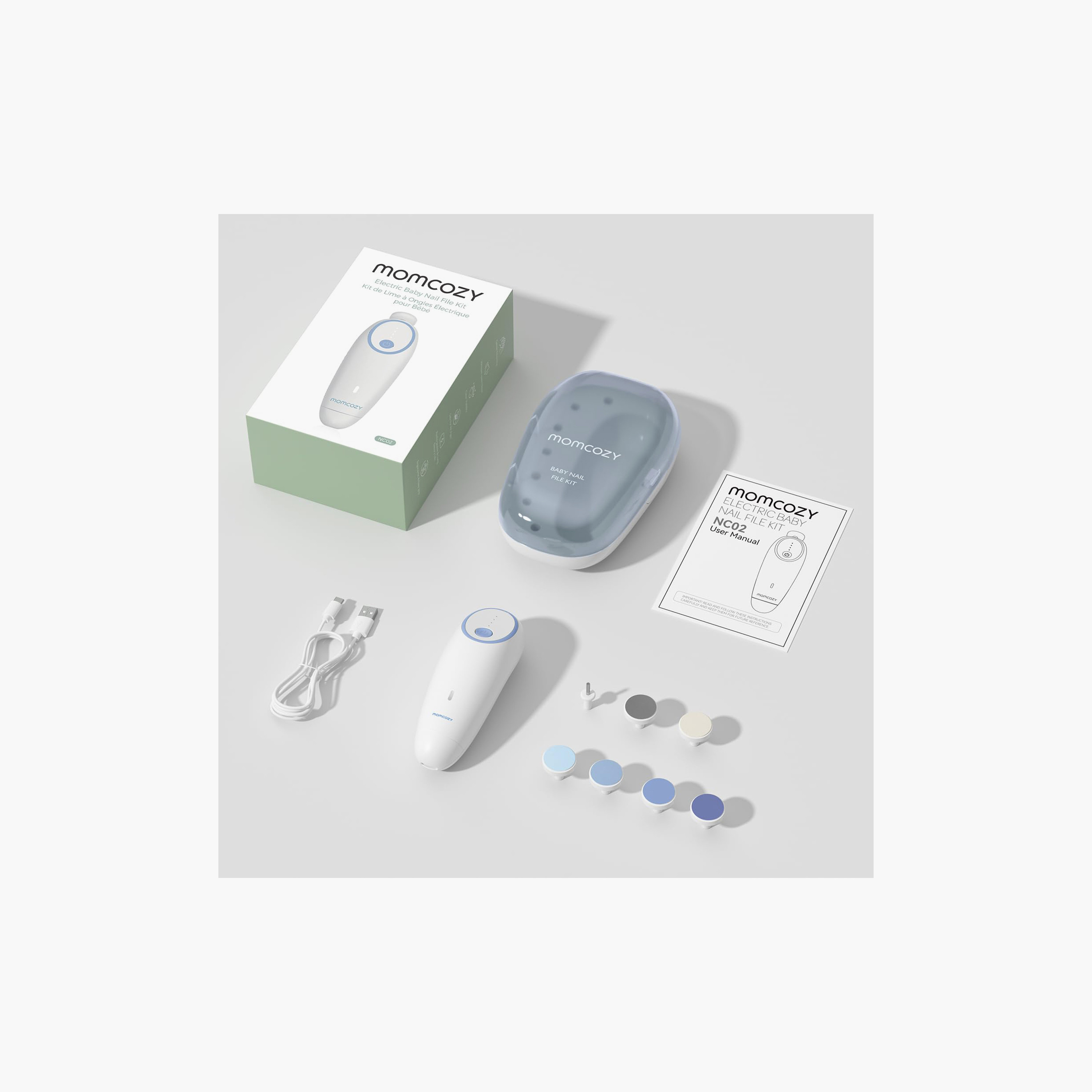 Momcozy Rechargeable Electric Nail Trimmer-baby-bathandcare-grooming-image-2