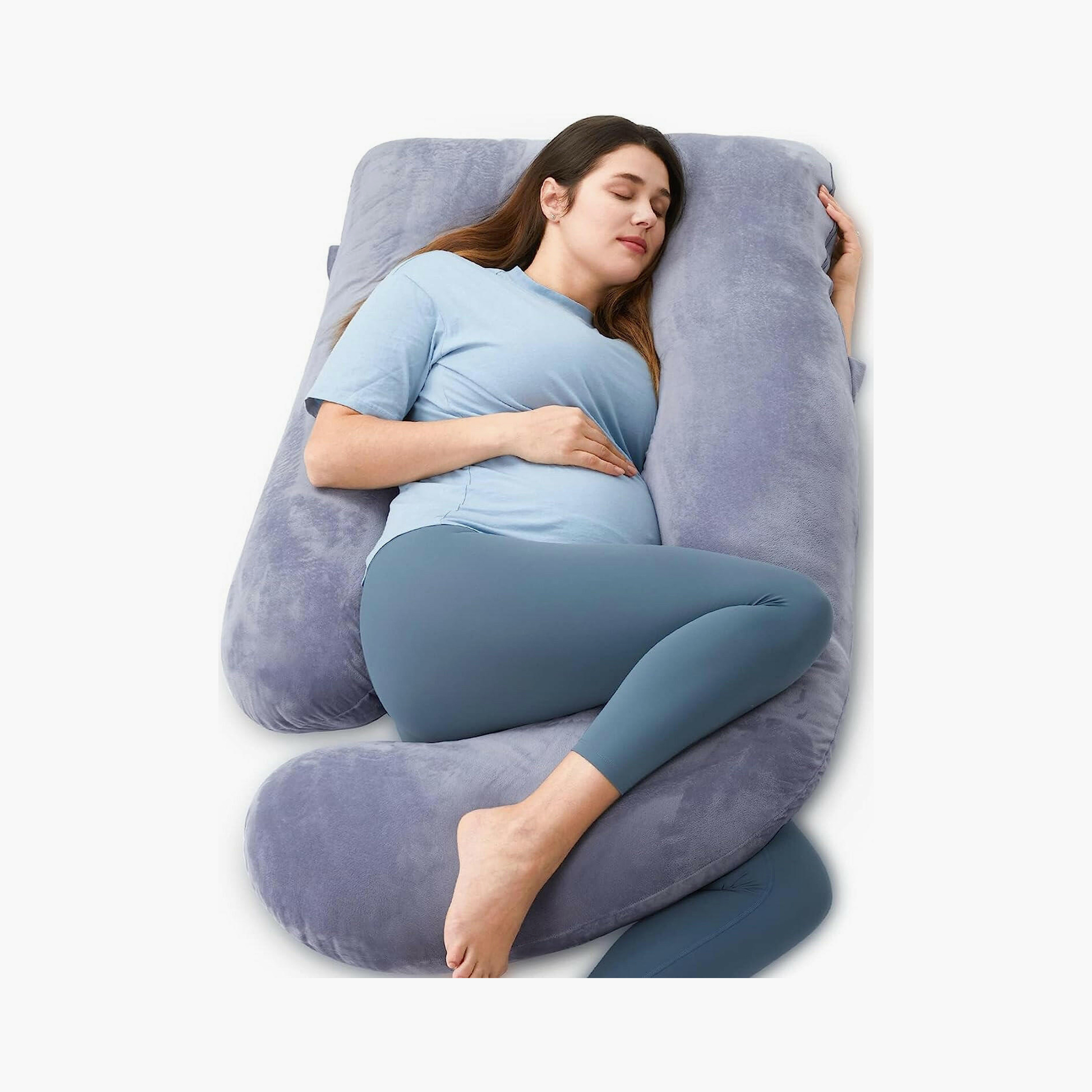 Momcozy U-Shaped Cooling Fabric Pregnancy Pillow-baby-maternalcare-pregnancypillows-image-1