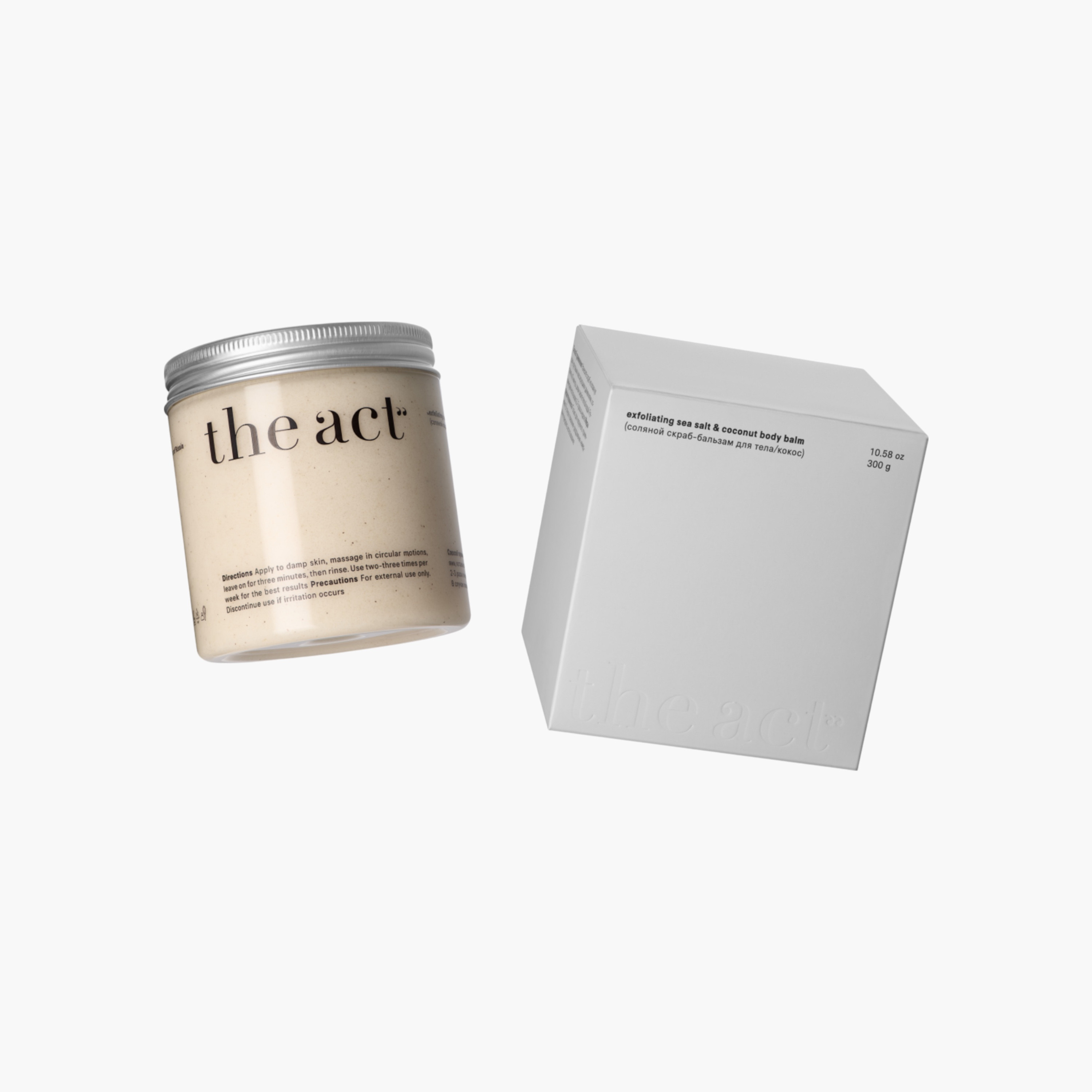 THE ACT Exfoliating Sea Salt and Coconut Body Balm - 300 gms-beautyandpersonalcare-skin-cleansers-scrubsandexfoliators-image-2