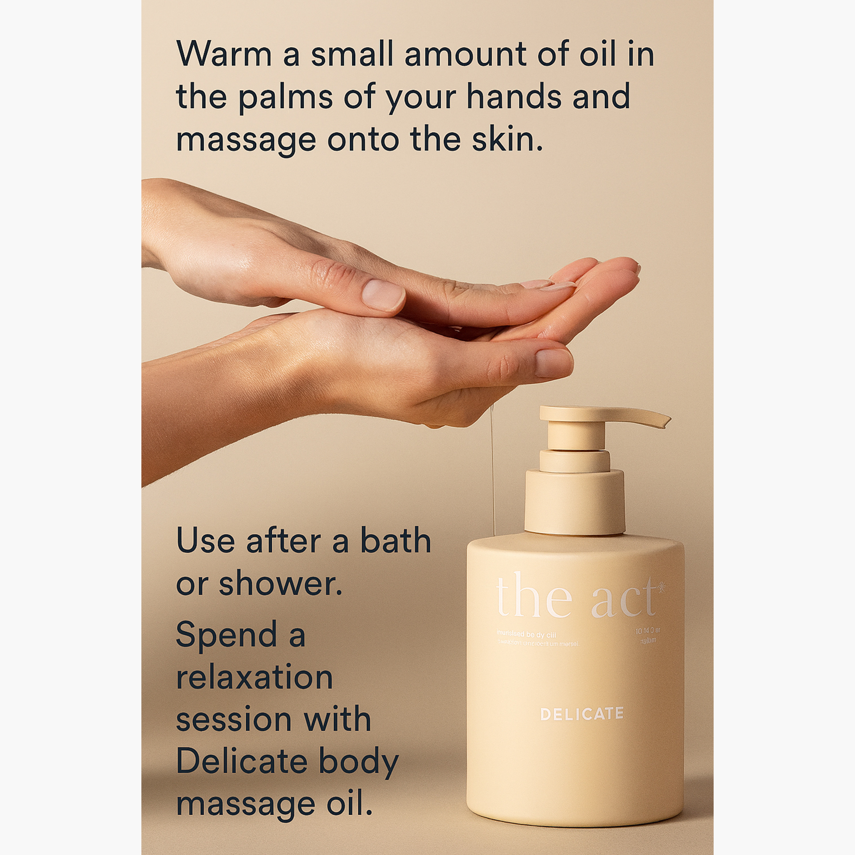 THE ACT Delicate Massage Body Oil - 300 ml-beautyandpersonalcare-bathandbody-bodycare-oils-image-3
