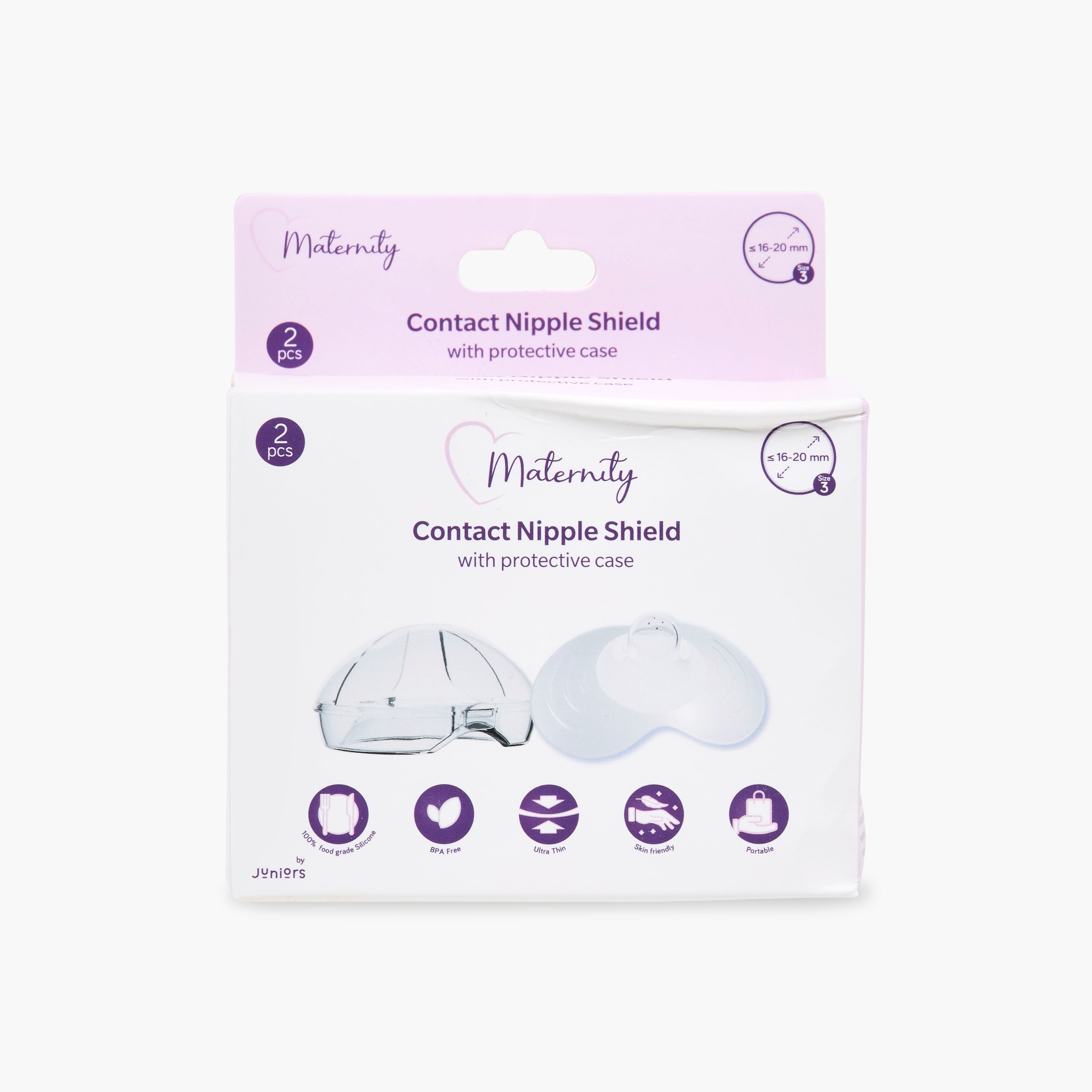 Juniors Baby Breastfeeding Nipple Sheild with Protective Case - Silicone-baby-feeding-breastfeedingandcare-image-8