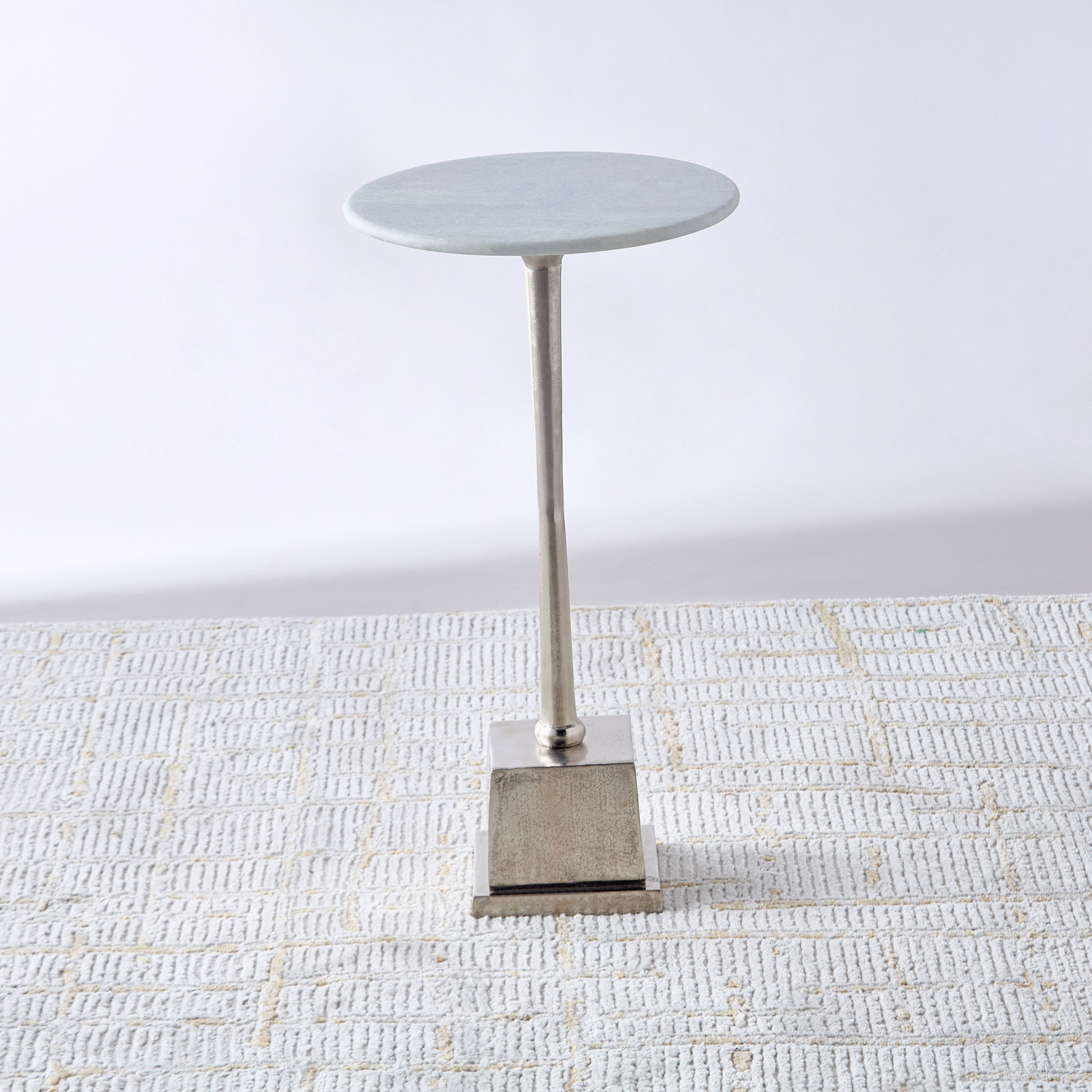 Marble Top Accent Table - 30x55 cms-furniture-livingroom-sideandendtables-image-1