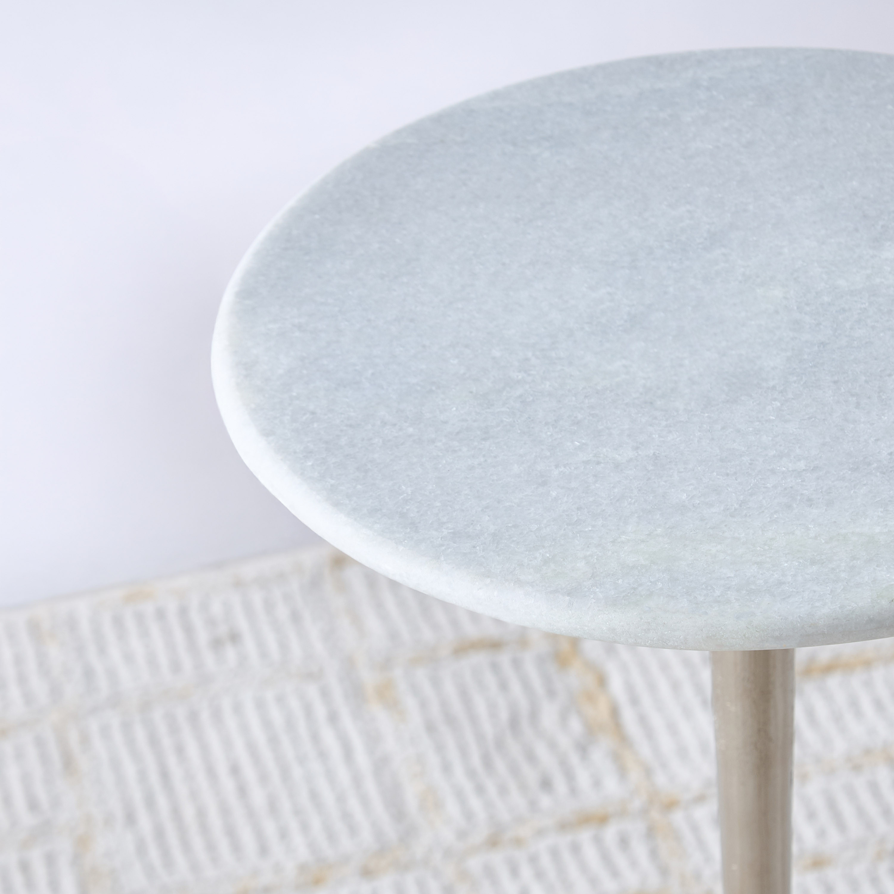 Marble Top Accent Table - 30x55 cms-furniture-livingroom-sideandendtables-image-3