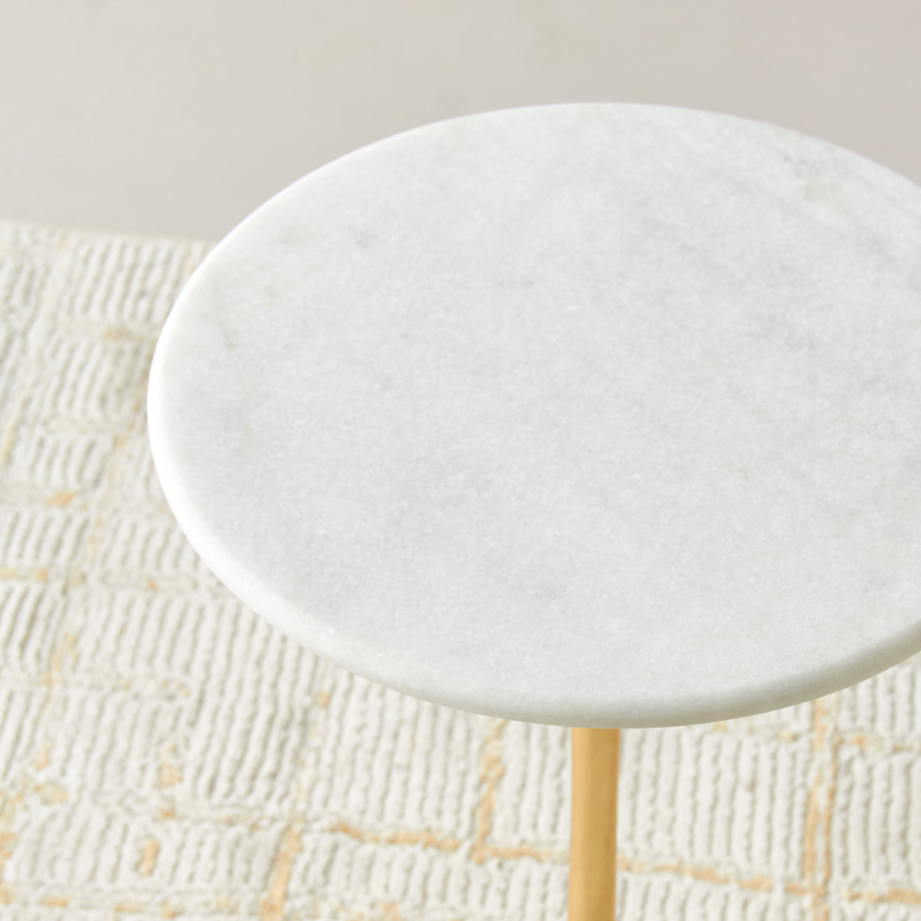 Textured Tripod Marble Top Side Table-furniture-livingroom-sideandendtables-image-4
