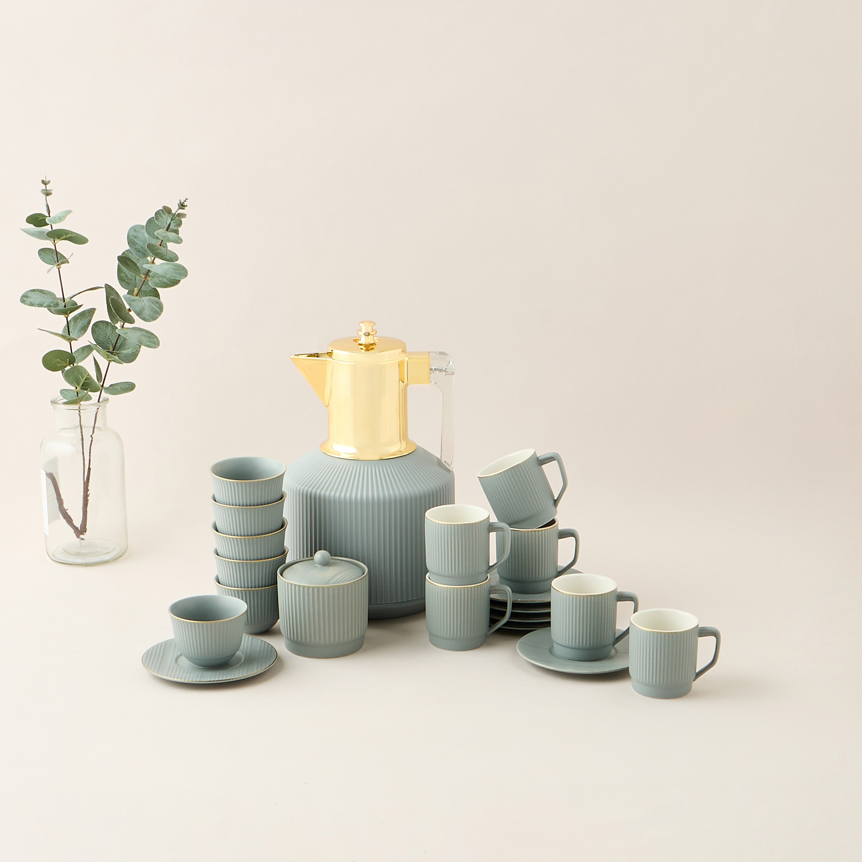Hiba 20-Piece New Bone China Cup Tea Set-household-dining-teaandcoffee-teaandcoffeesets-image-1