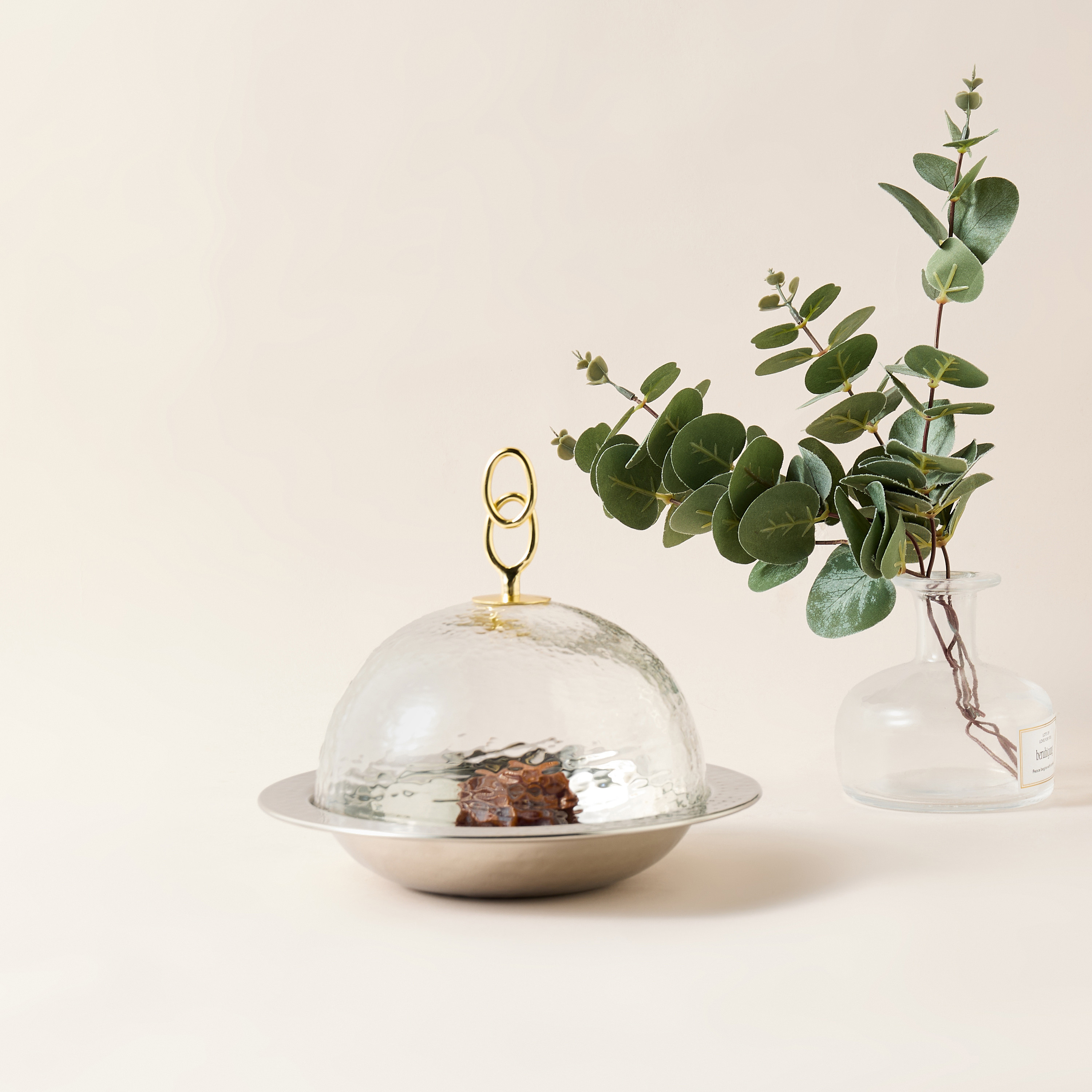 Stainless Steel Date Bowl with Dome Lid - 20 cms-household-dining-dinnerware-bowls-image-2