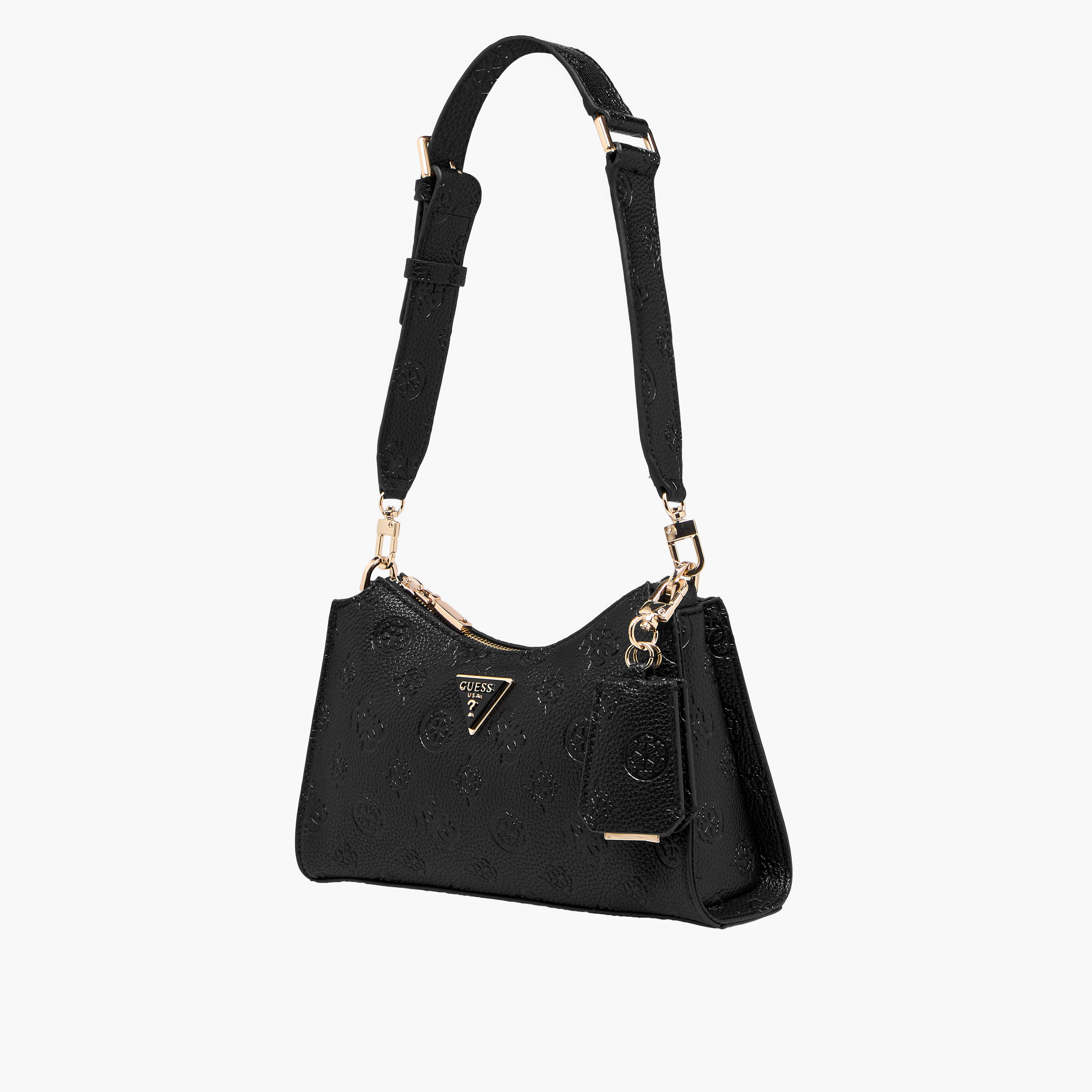 Guess Cresidia Embossed Shoulder Bag with Zip Closure-women-bagsandwallets-handbags-image-3