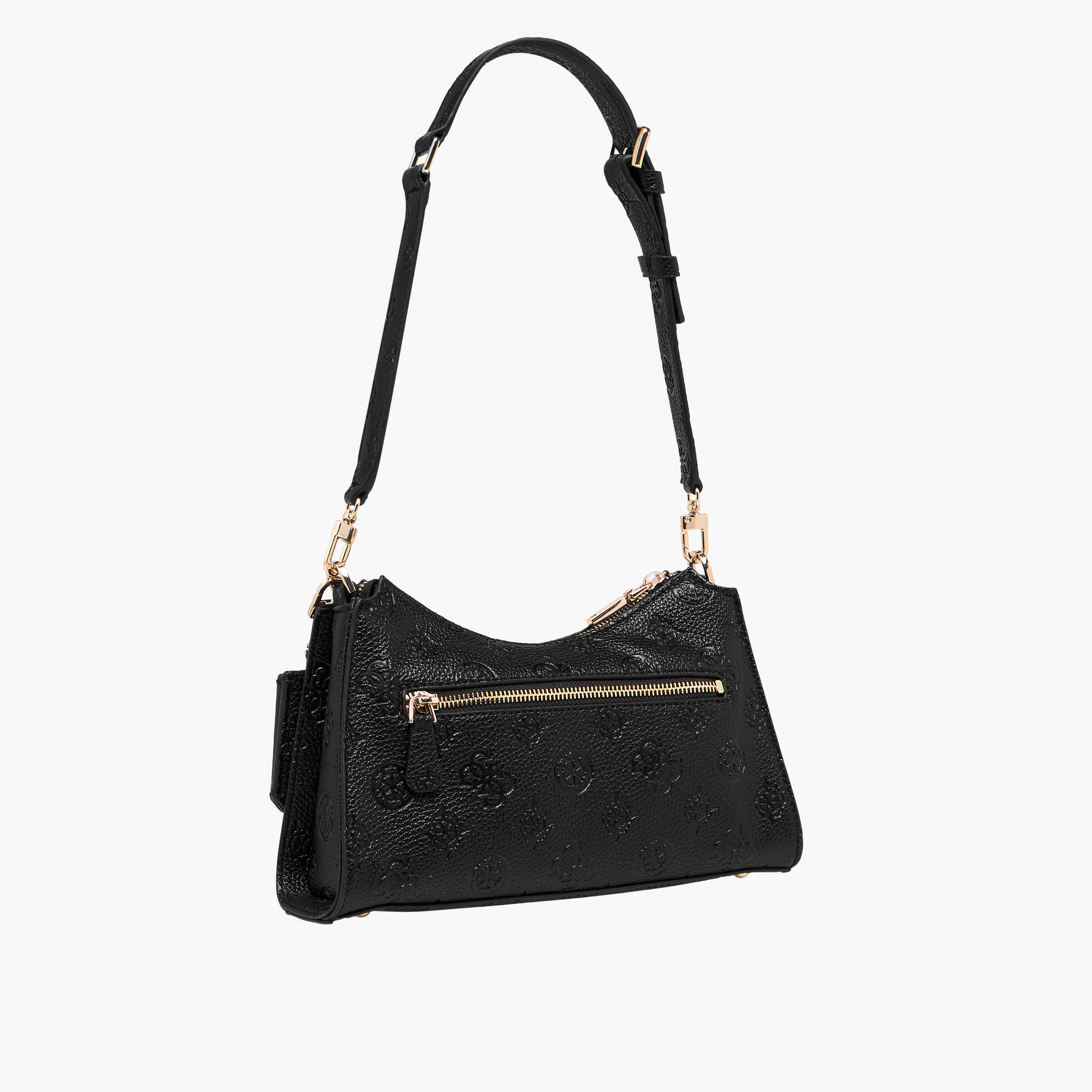 Guess Cresidia Embossed Shoulder Bag with Zip Closure-women-bagsandwallets-handbags-image-4