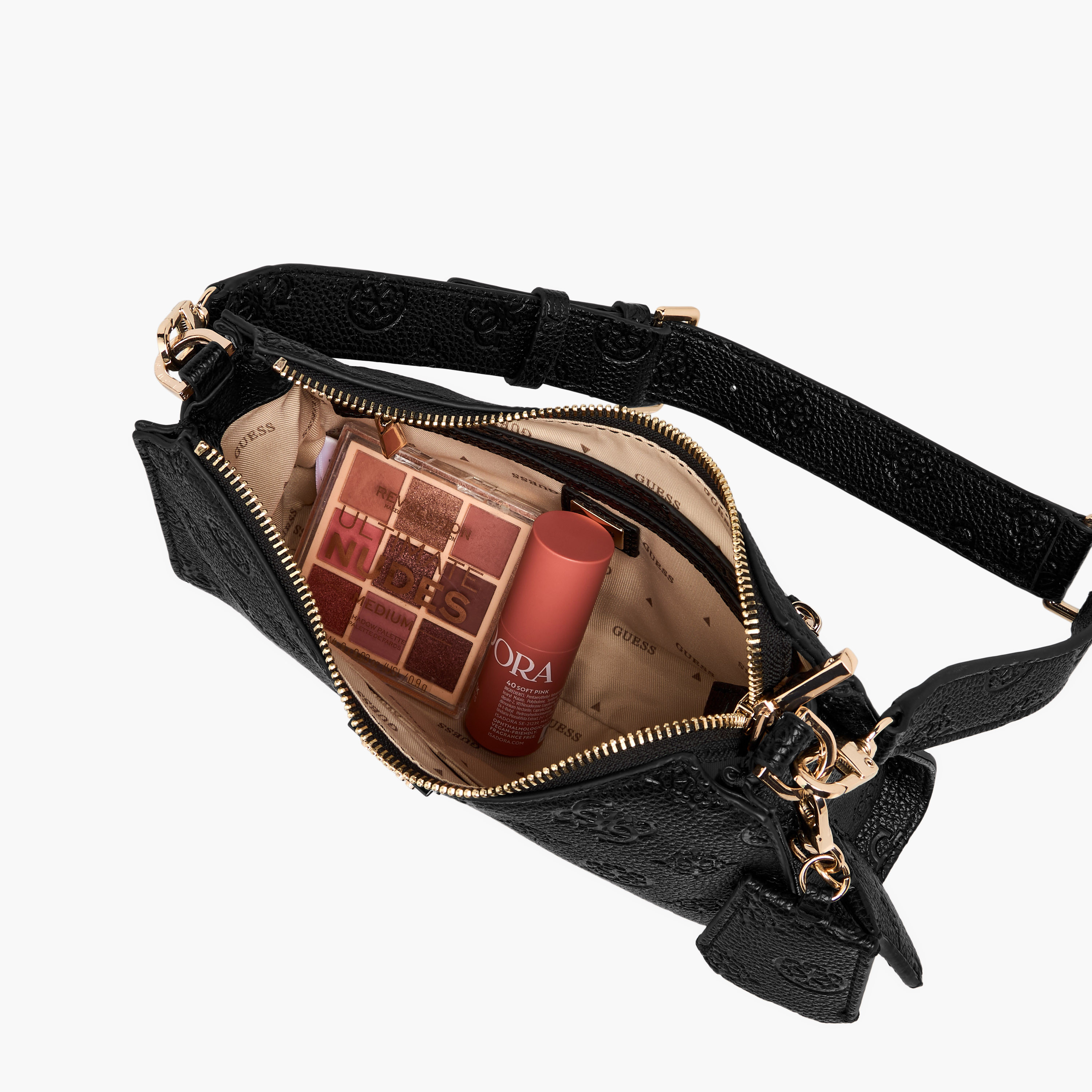 Guess Cresidia Embossed Shoulder Bag with Zip Closure-women-bagsandwallets-handbags-image-8