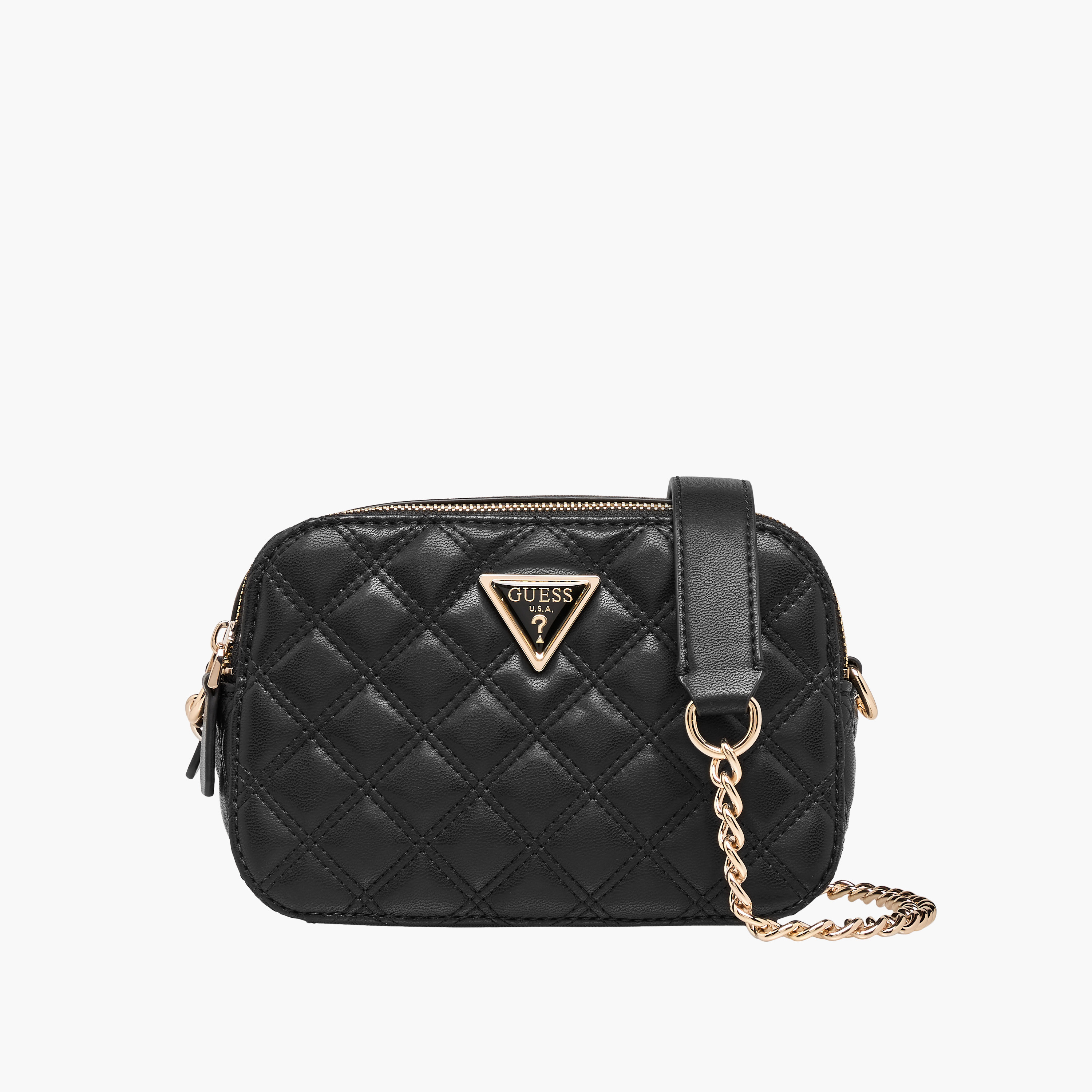 Guess Giully Camera Quilted Crossbody Bag with Chain Strap-women-bagsandwallets-handbags-image-1