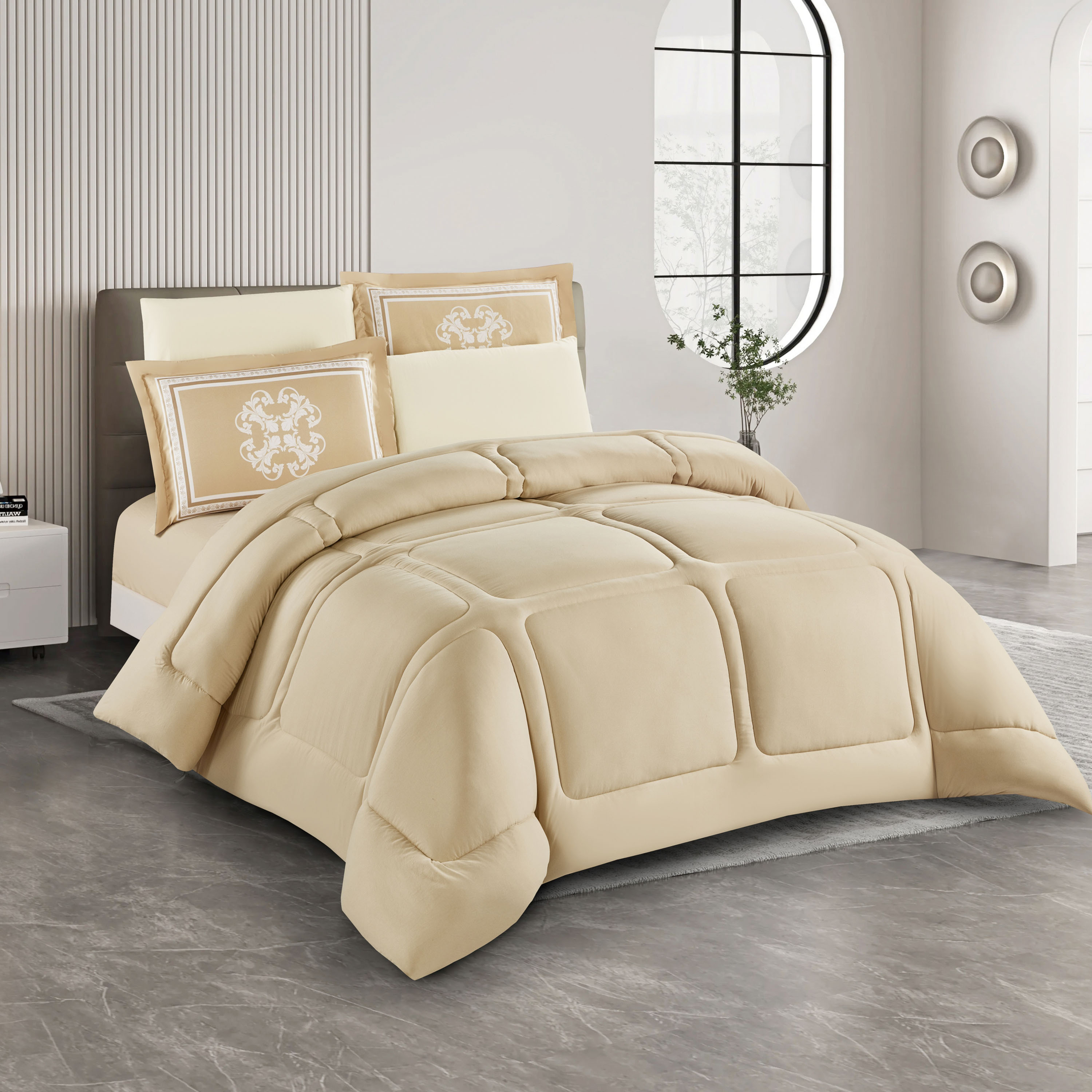 طقم لحاف توين 4 قطع صوفيا من يونيك هوم - 240x170 سم-household-bedding-comfortersandbedspreads-comforters-image-1