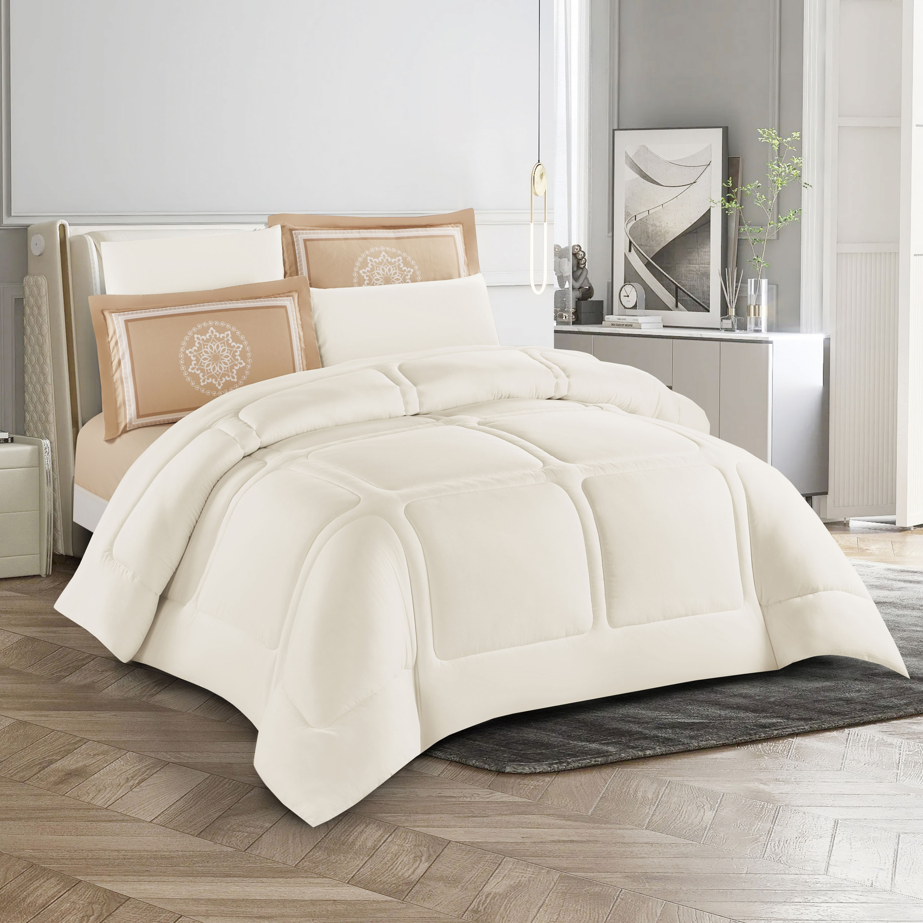 طقم لحاف توين 4 قطع صوفيا من يونيك هوم - 240x170 سم-household-bedding-comfortersandbedspreads-comforters-image-2