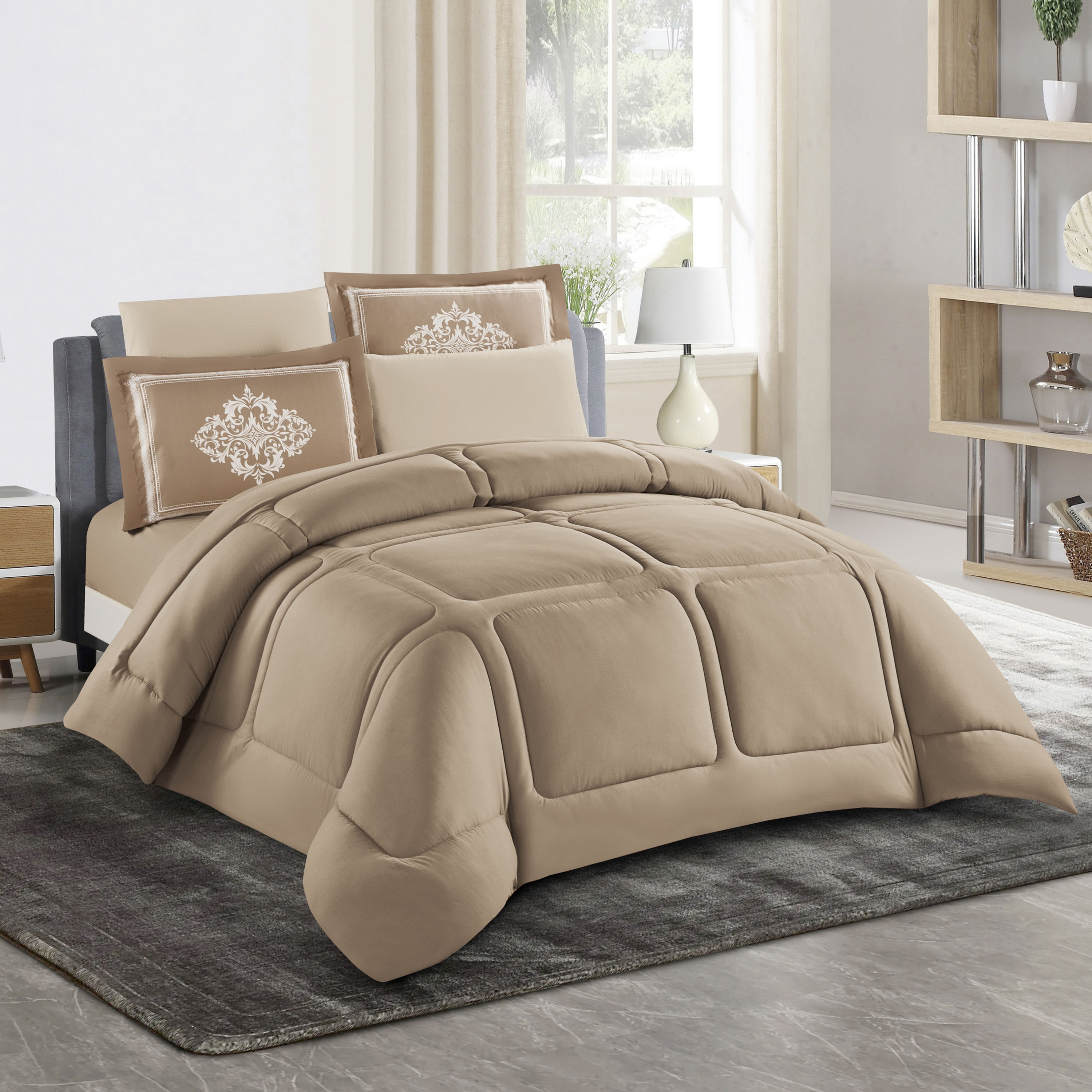 طقم لحاف توين 4 قطع صوفيا من يونيك هوم - 240x170 سم-household-bedding-comfortersandbedspreads-comforters-image-1