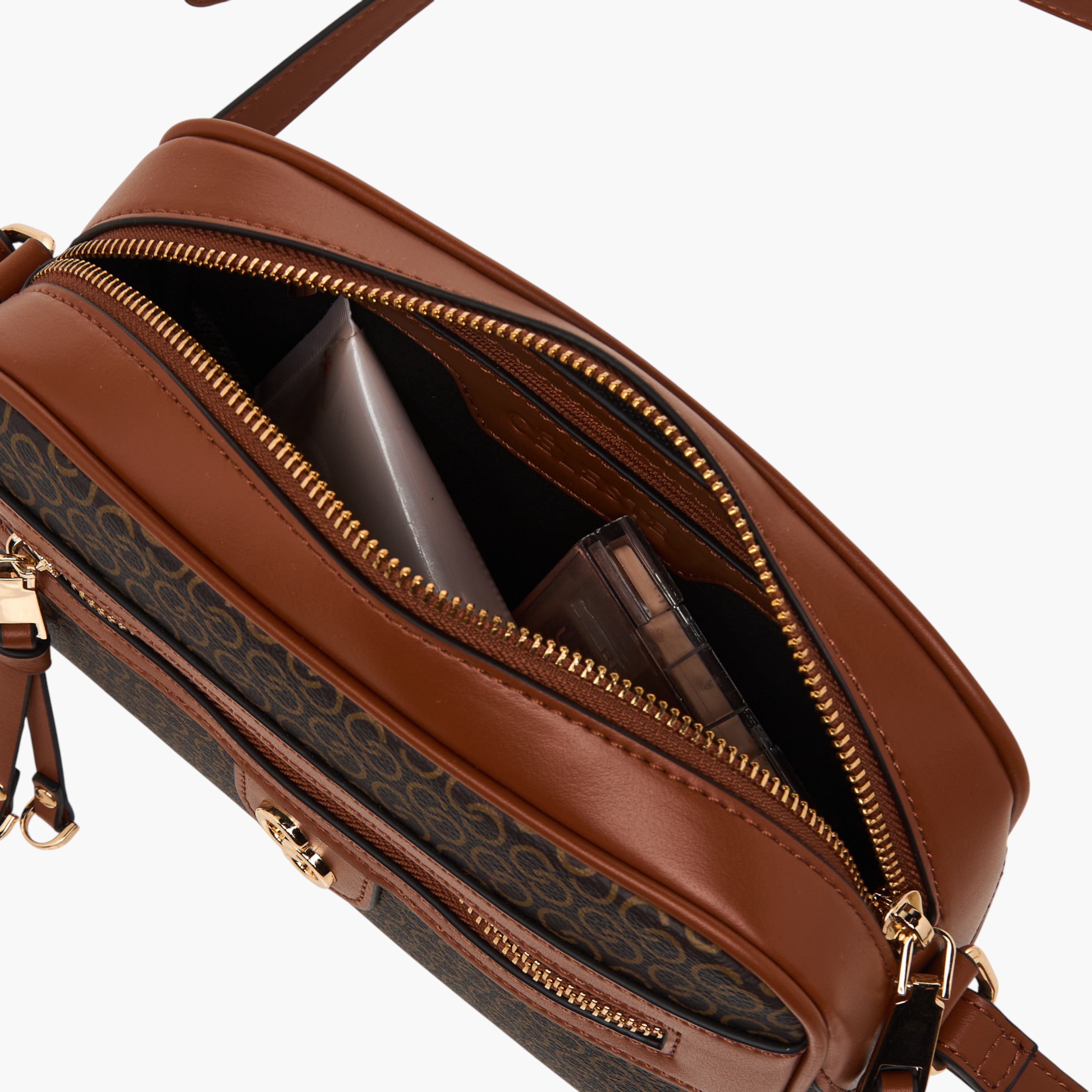Celeste Monogram Print Crossbody Bag with Zip Closure-women-bagsandwallets-handbags-image-8