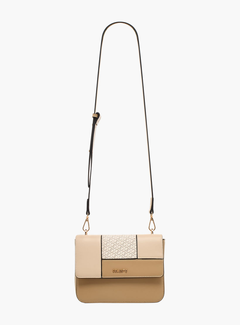 شنطة كروس بودي بقوالب ملونة مع حزام قابل للتعديل من سيليست-women-bagsandwallets-handbags-image-3
