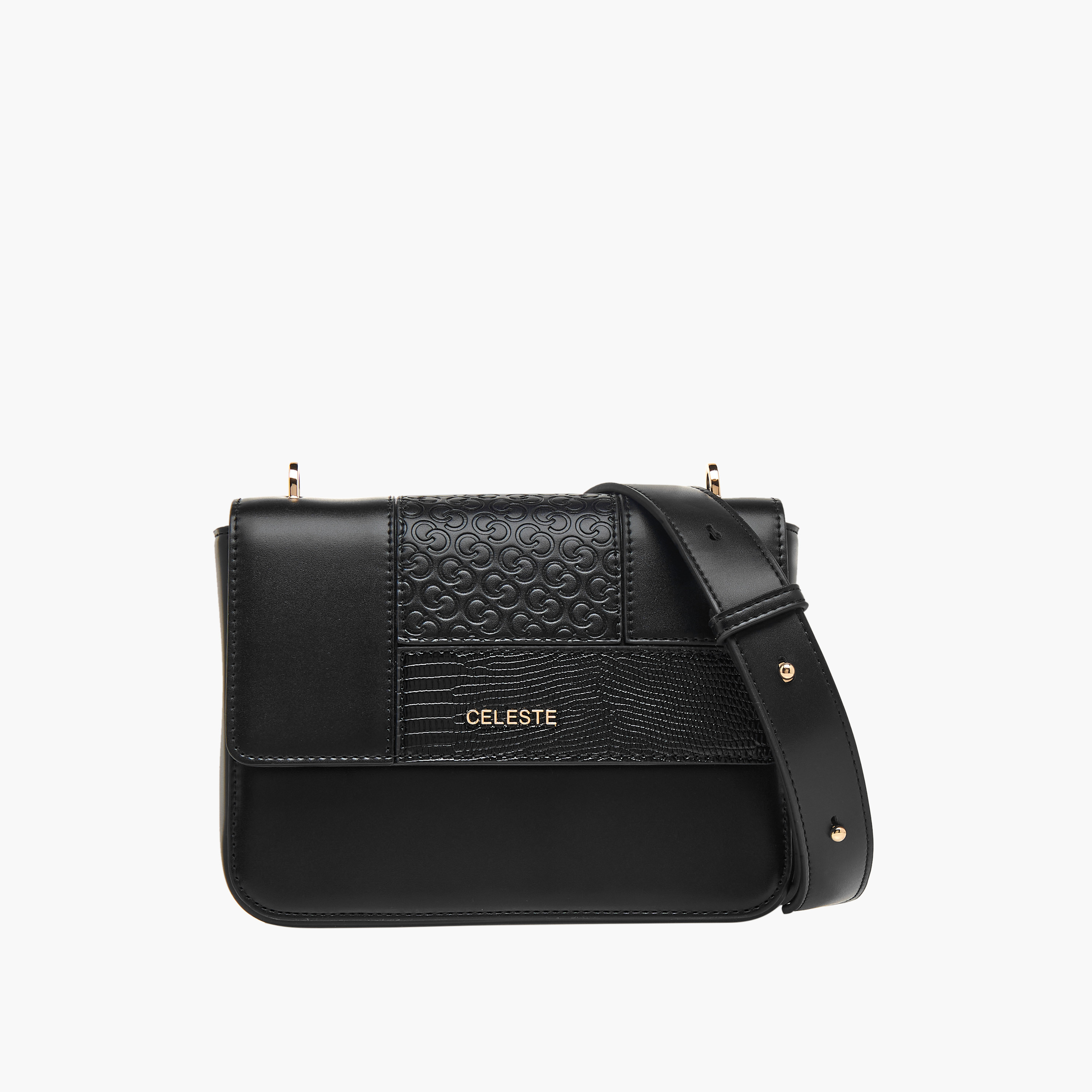 شنطة كروس بودي بألواح بحزام قابل للتعديل من سيليست-women-bagsandwallets-handbags-image-1