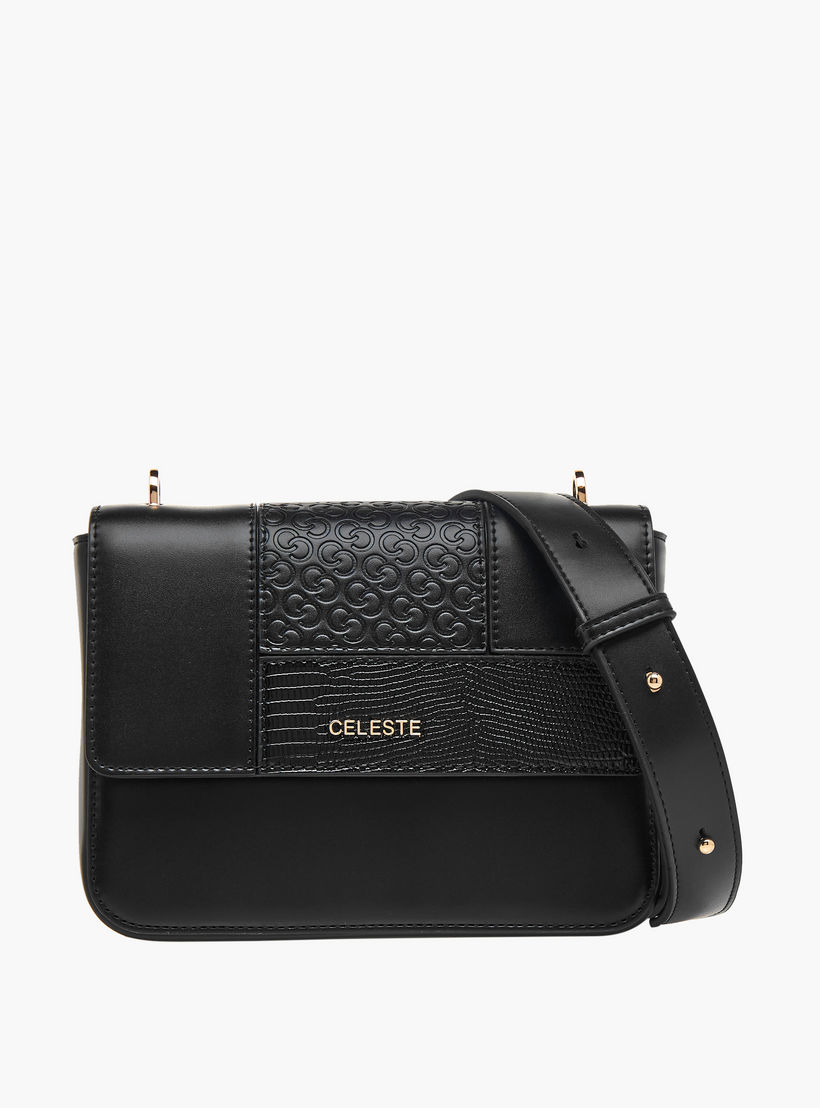 شنطة كروس بودي بألواح بحزام قابل للتعديل من سيليست-women-bagsandwallets-handbags-image-1