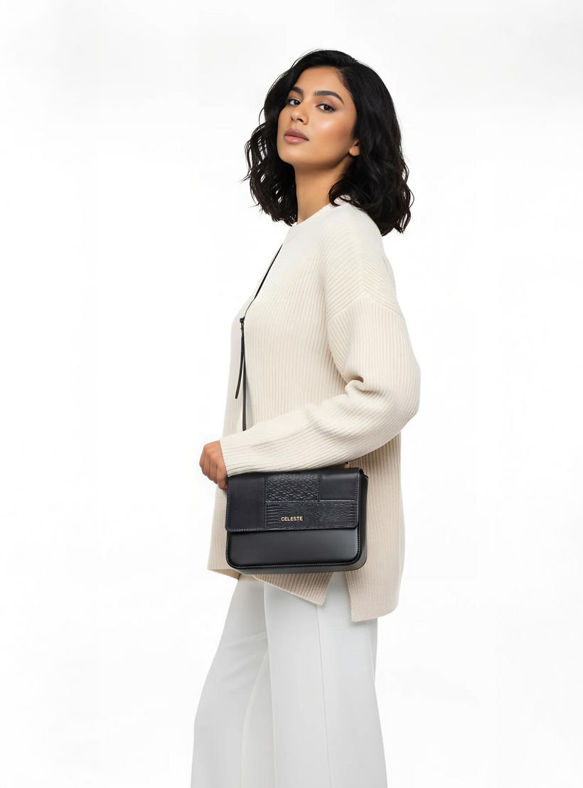 شنطة كروس بودي بألواح بحزام قابل للتعديل من سيليست-women-bagsandwallets-handbags-image-2