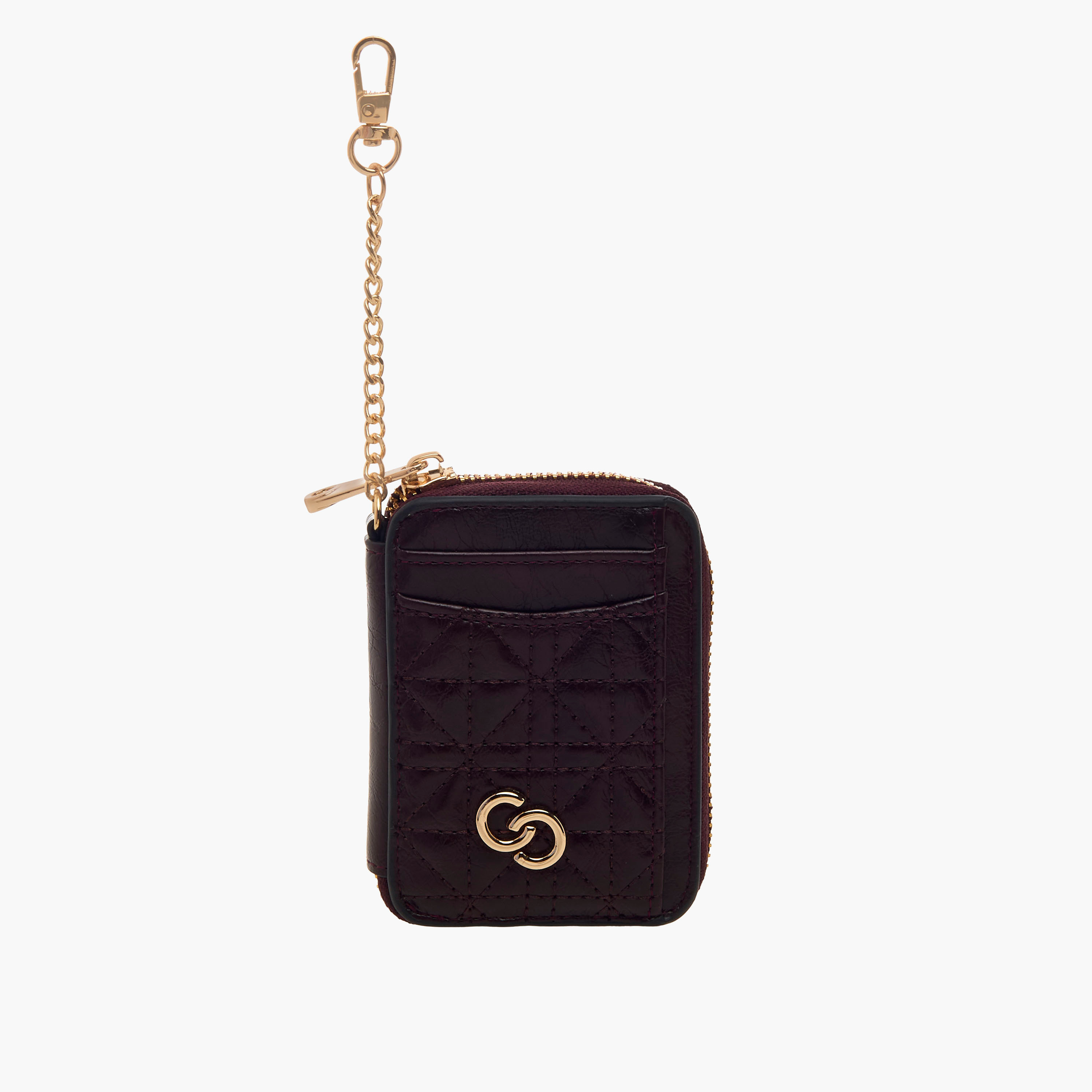 محفظة مبطنة بسحاب وزينة سلسلة من سيليست-women-bagsandwallets-handbags-image-1