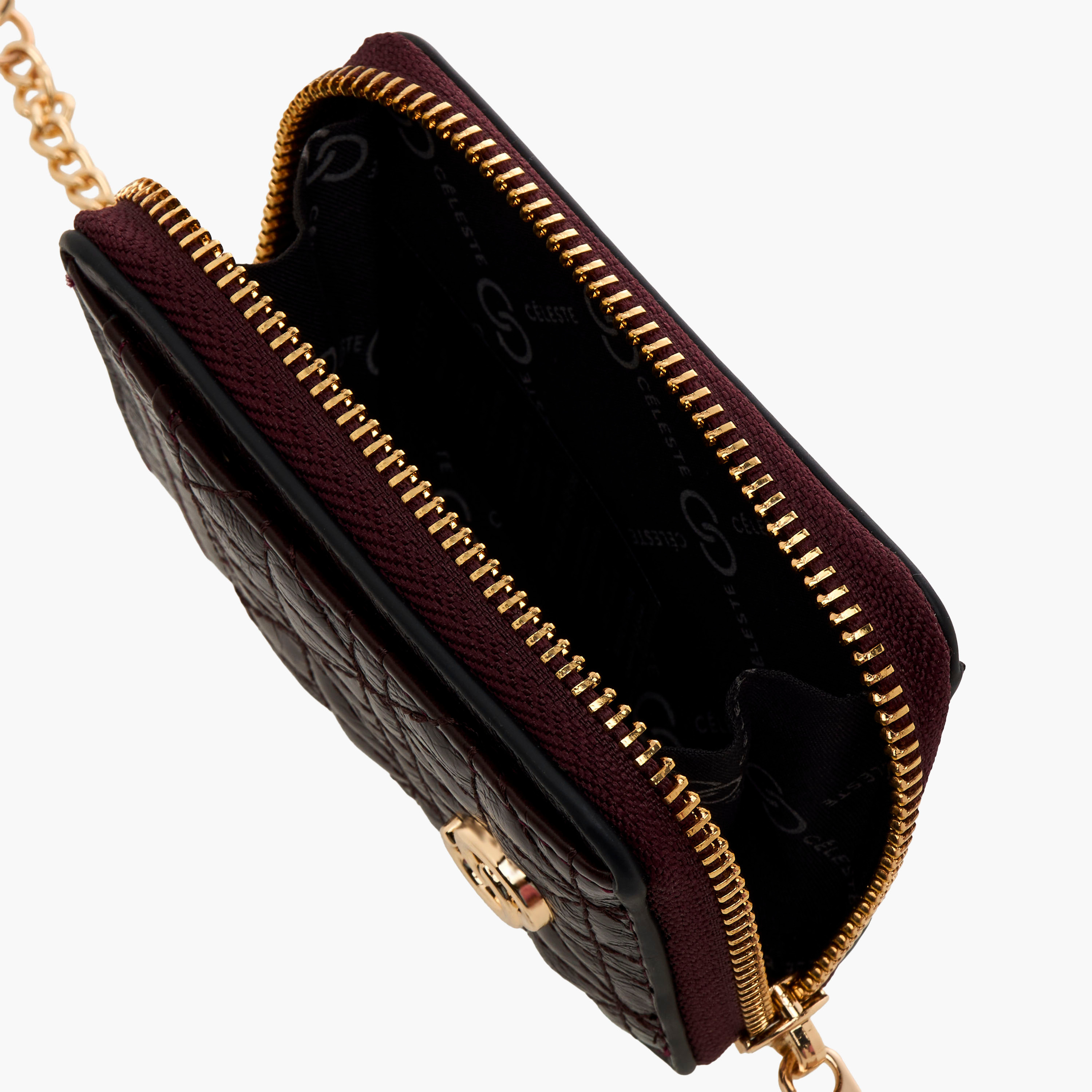 محفظة مبطنة بسحاب وزينة سلسلة من سيليست-women-bagsandwallets-handbags-image-6