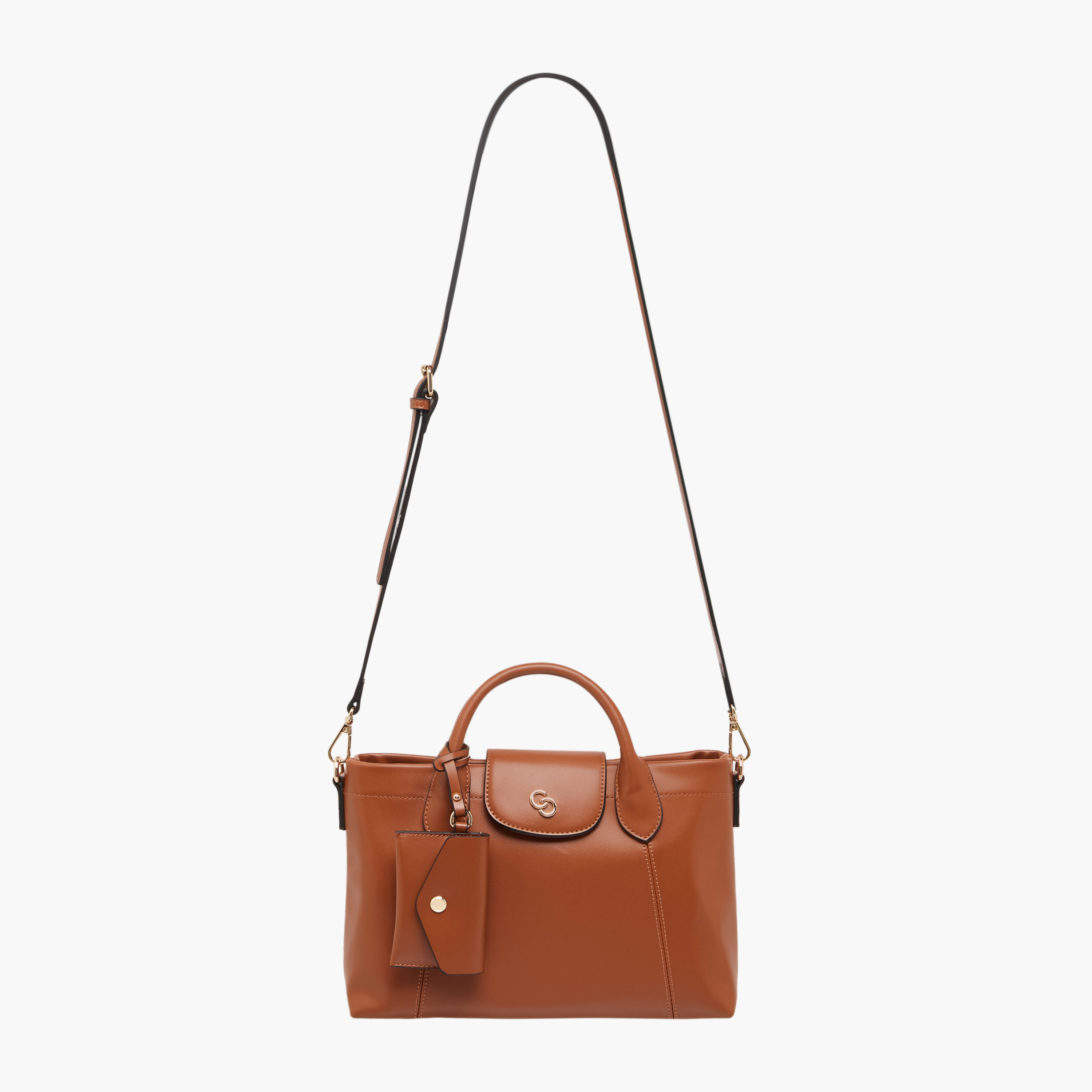 Celeste Solid Tote Bag with Pouch-women-bagsandwallets-handbags-image-3