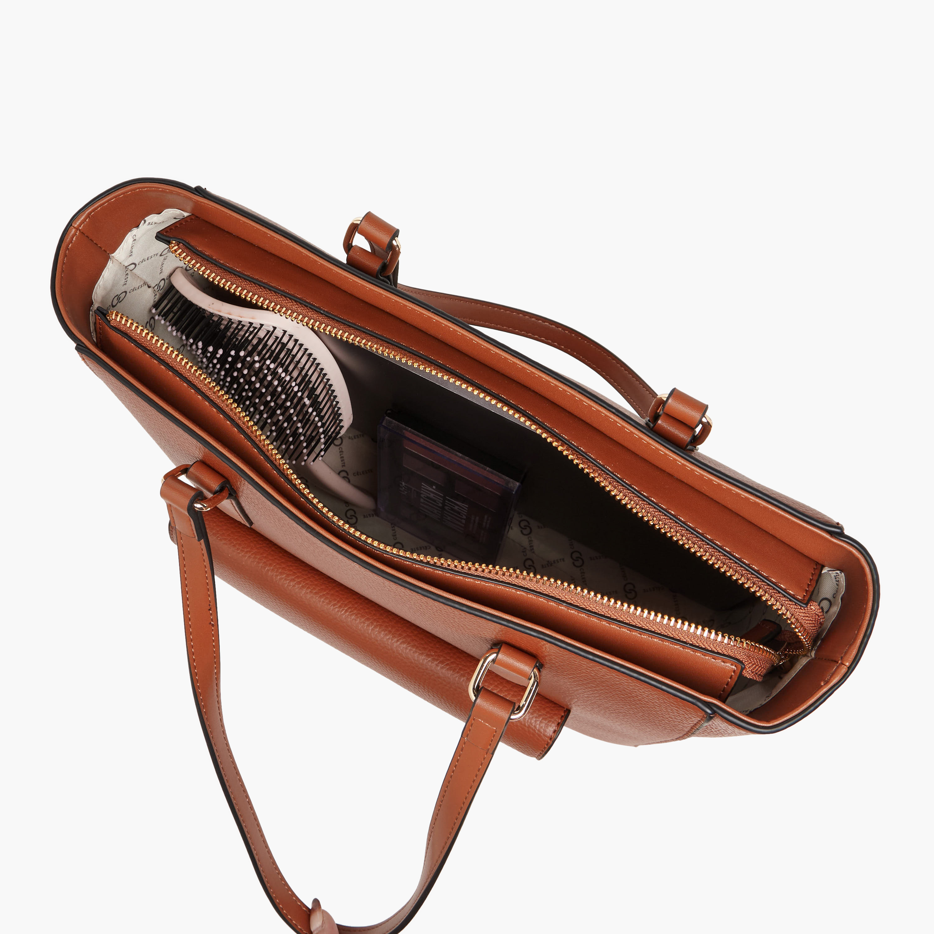 شنطة توتي سادة بمقابض مزدوجة من سيليست-women-bagsandwallets-handbags-image-8