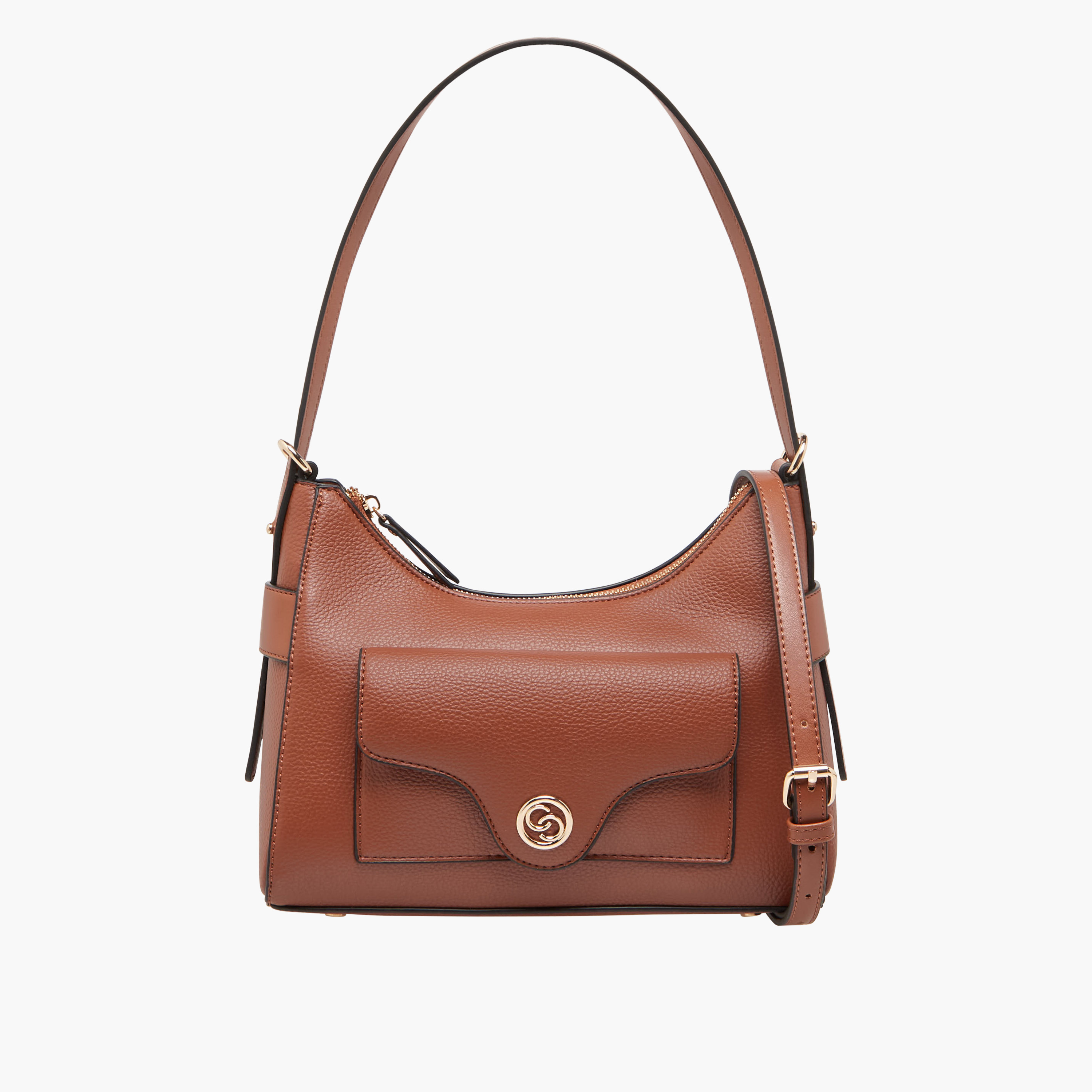 Celeste Solid Shoulder Bag with Detachable Strap-women-bagsandwallets-handbags-image-1