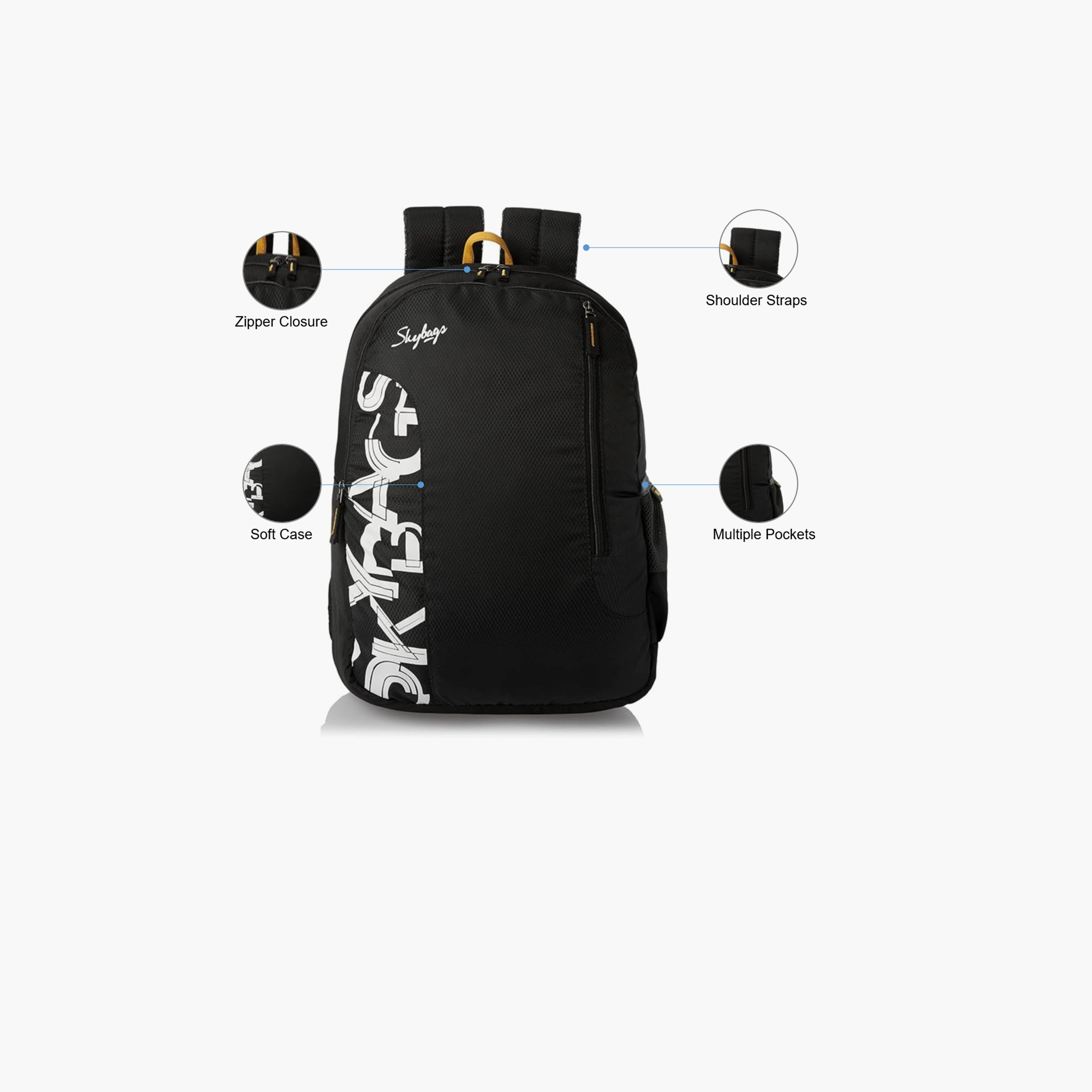 سكاي باغز- شنطة ظهر 27 لتر، بوليستر، أحزمة كتف قابلة للتعديل | Troop-02-school-bagsandbackpacks-backpacks-image-1