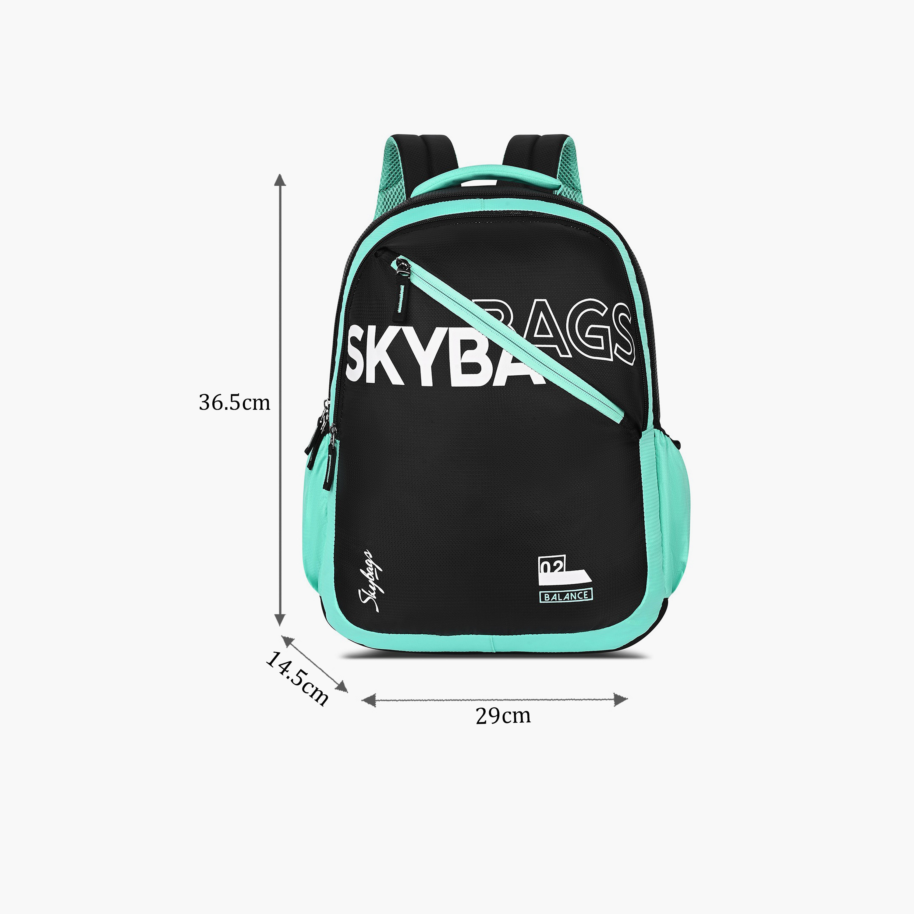 Skybags 27 L Backpack, Polyester, Adjustable Shoulder Straps | Grad-02-school-bagsandbackpacks-backpacks-image-2