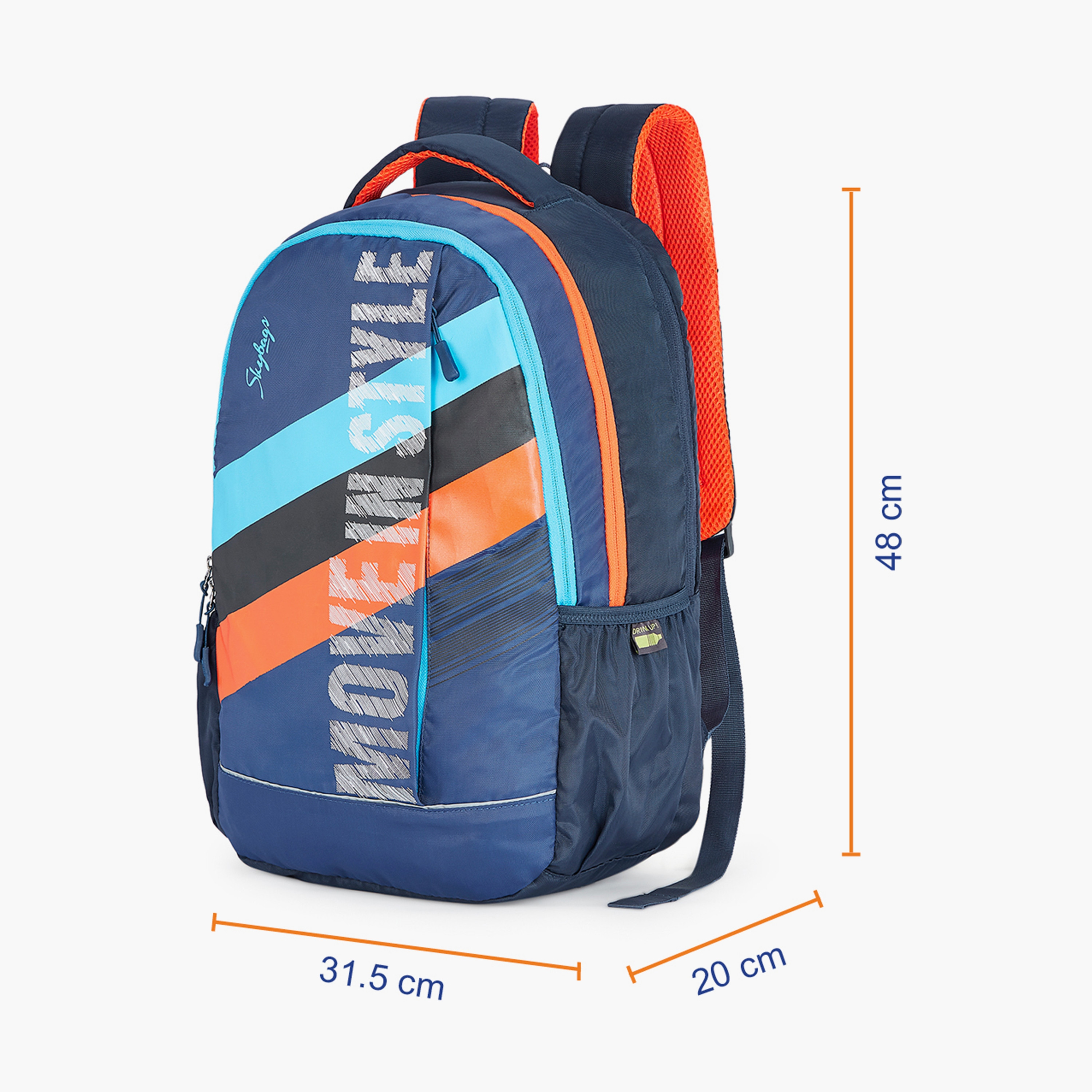 Skybags 27 L Backpack, Polyester, Adjustable Shoulder Straps | STRIDERPRO-02-school-bagsandbackpacks-backpacks-image-6