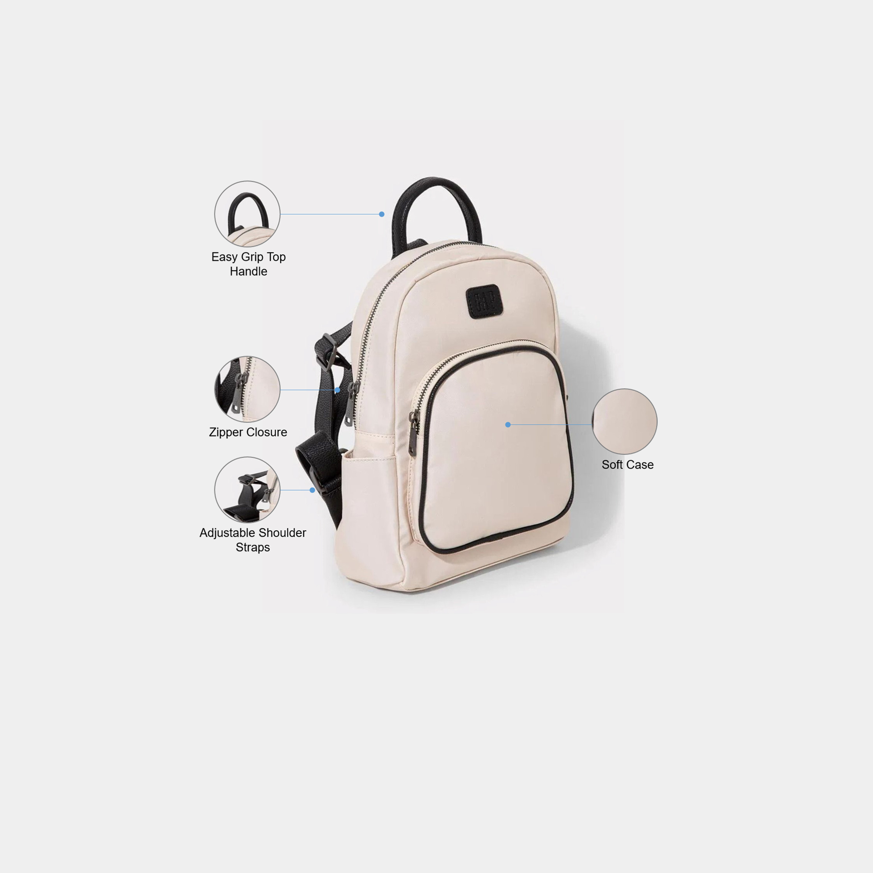 غاب- شنطة ظهر 27 لتر بوليستر أحزمة كتف قابلة للتعديل | 15806-women-bagsandwallets-backpacks-image-4
