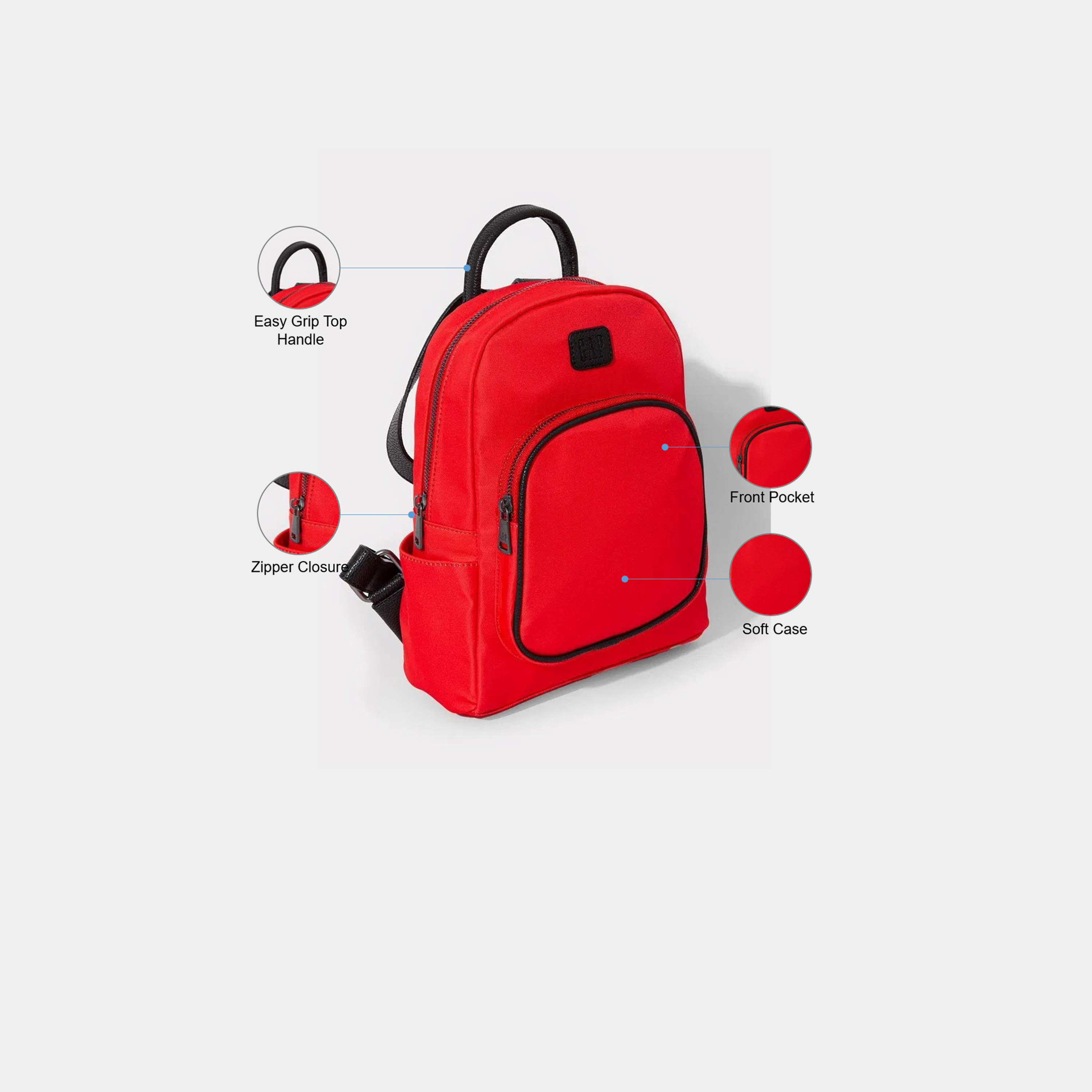 غاب- شنطة ظهر 27 لتر بوليستر أحزمة كتف قابلة للتعديل | 15809-women-bagsandwallets-backpacks-image-3