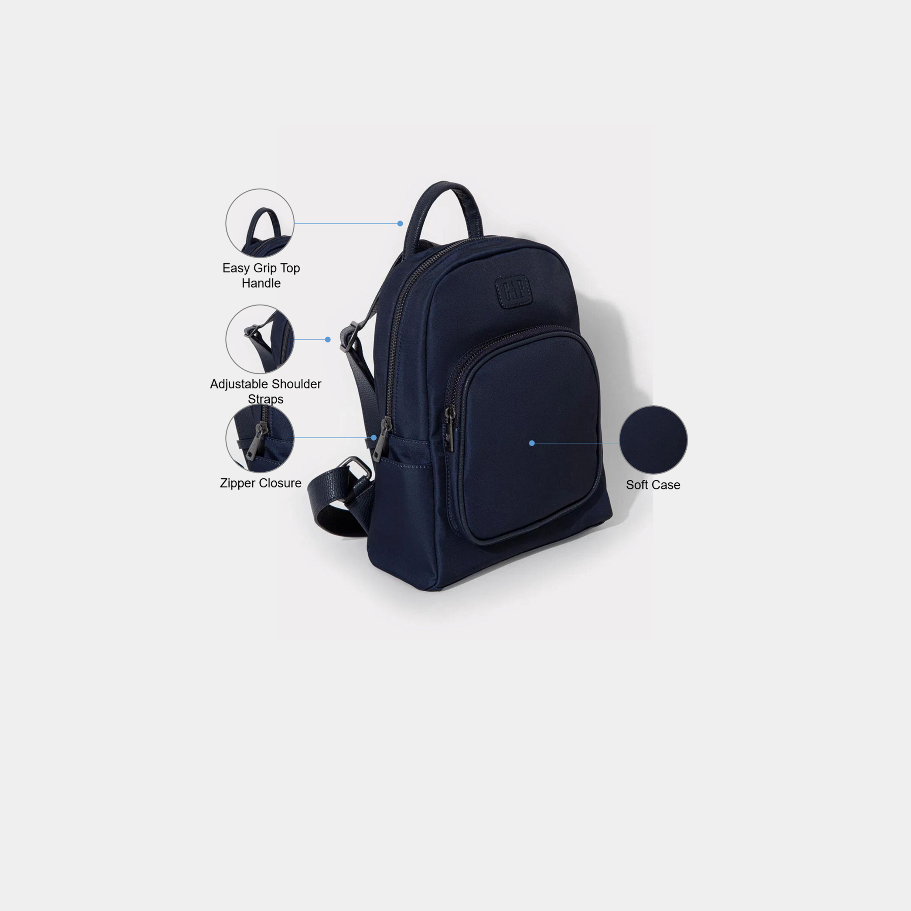 غاب- شنطة ظهر 27 لتر بوليستر أحزمة كتف قابلة للتعديل | 15815-women-bagsandwallets-backpacks-image-3