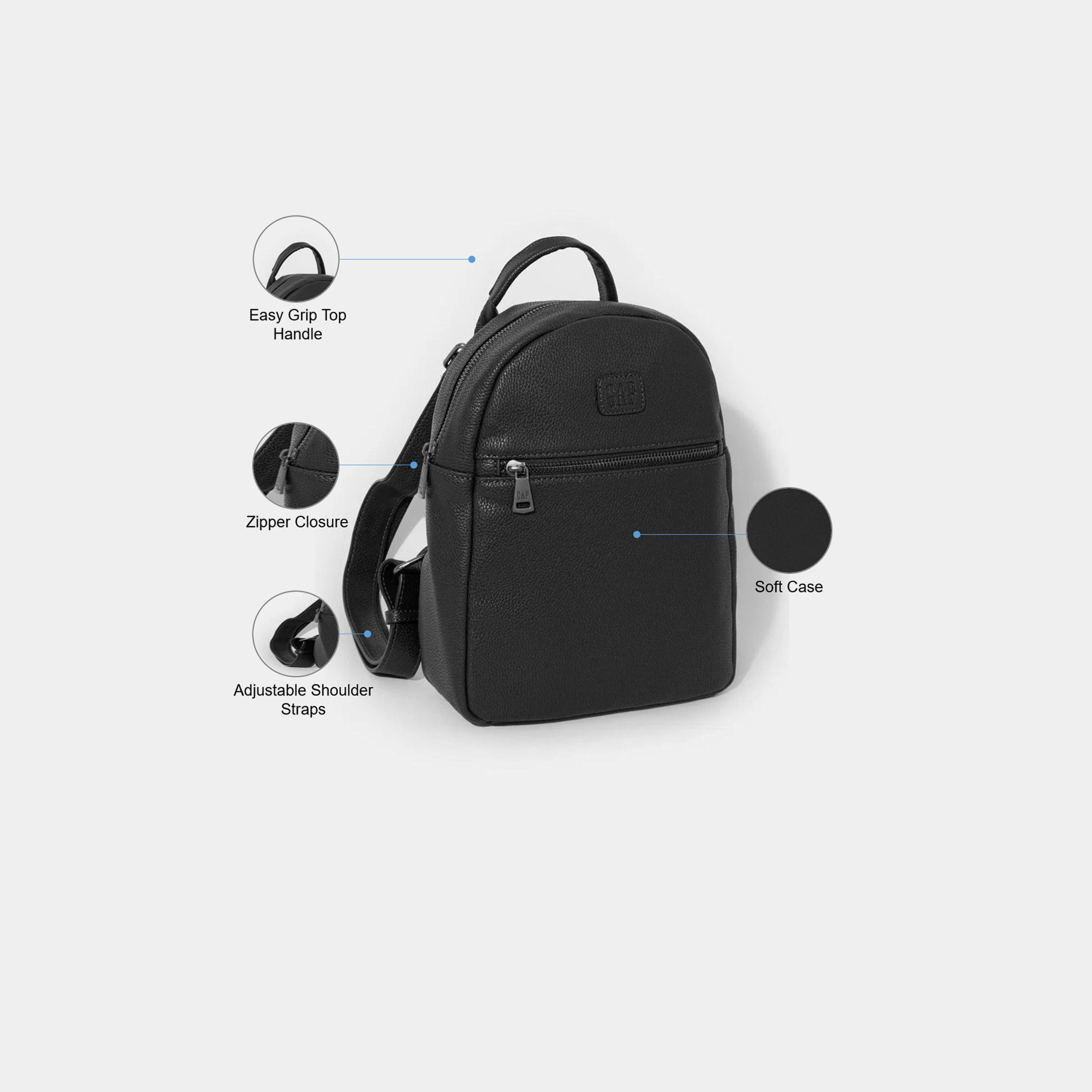 GAP 27 L Backpack, Polyester, Adjustable Shoulder Straps | 15842-women-bagsandwallets-backpacks-image-3
