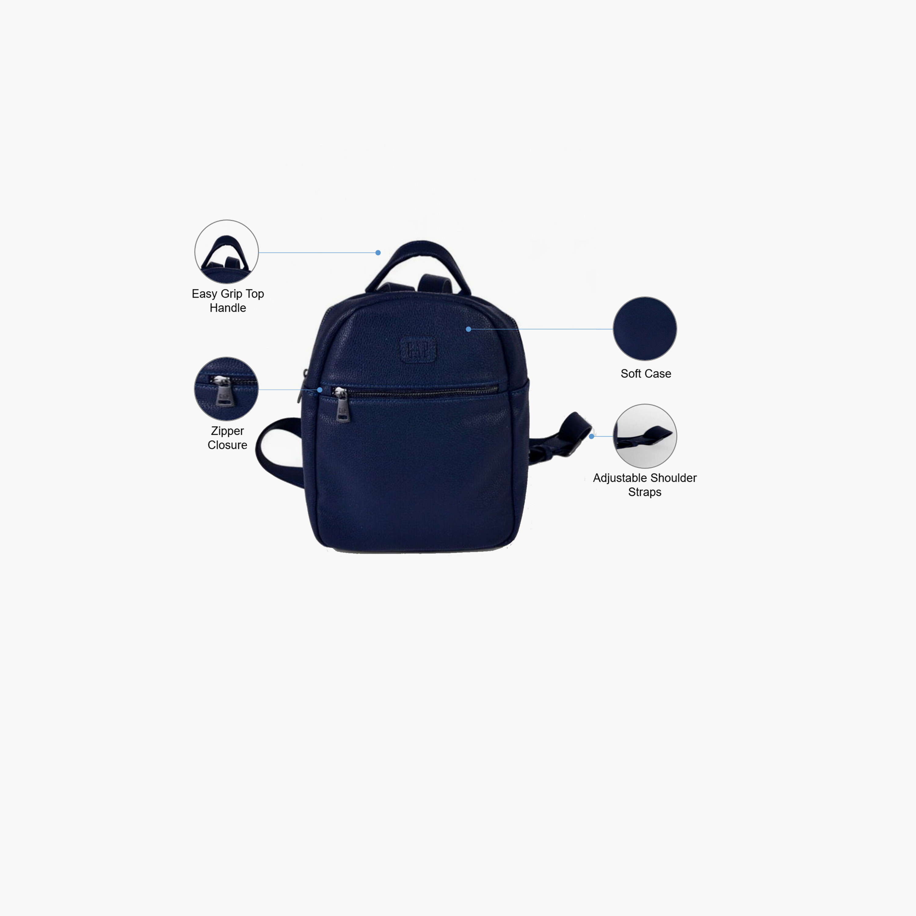 GAP 2.2 L Backpack, Polyester, Adjustable Shoulder Straps | 15856-women-bagsandwallets-backpacks-image-3