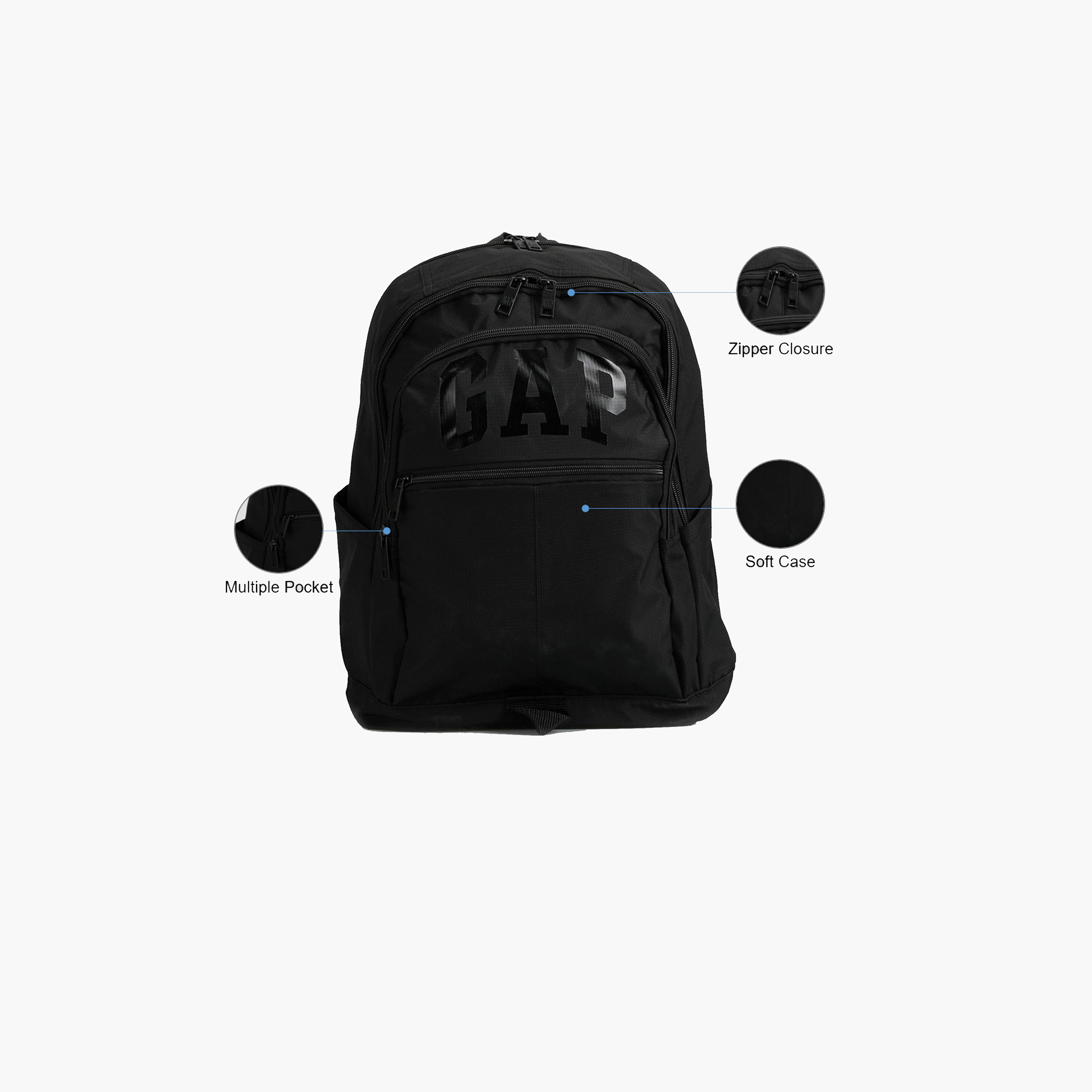 GAP 2.2 L Backpack, Polyester, Adjustable Shoulder Straps | 12844-school-bagsandbackpacks-backpacks-image-3