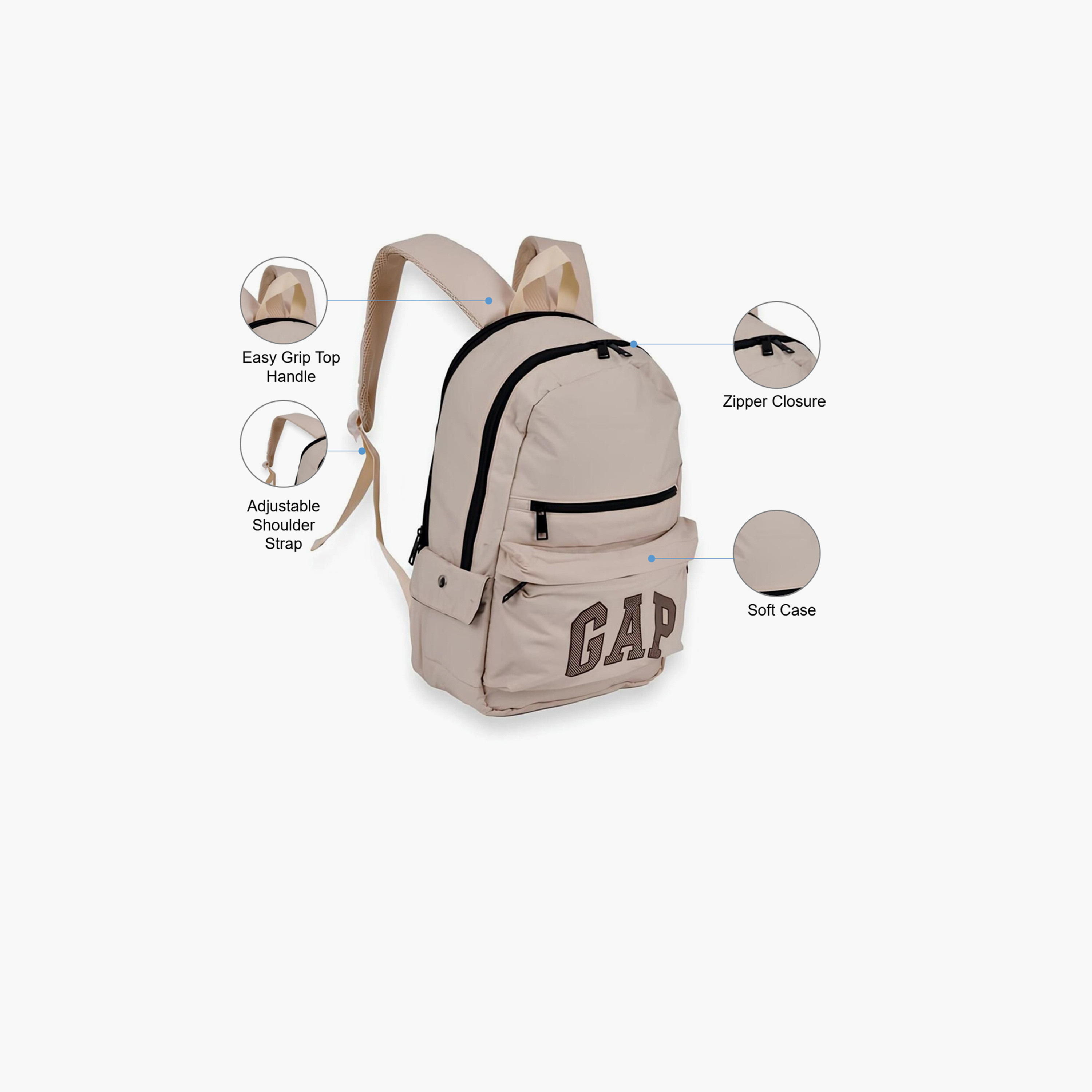 GAP 27 L Backpack, Polyester, Adjustable Shoulder Straps | 12851-school-bagsandbackpacks-backpacks-image-3