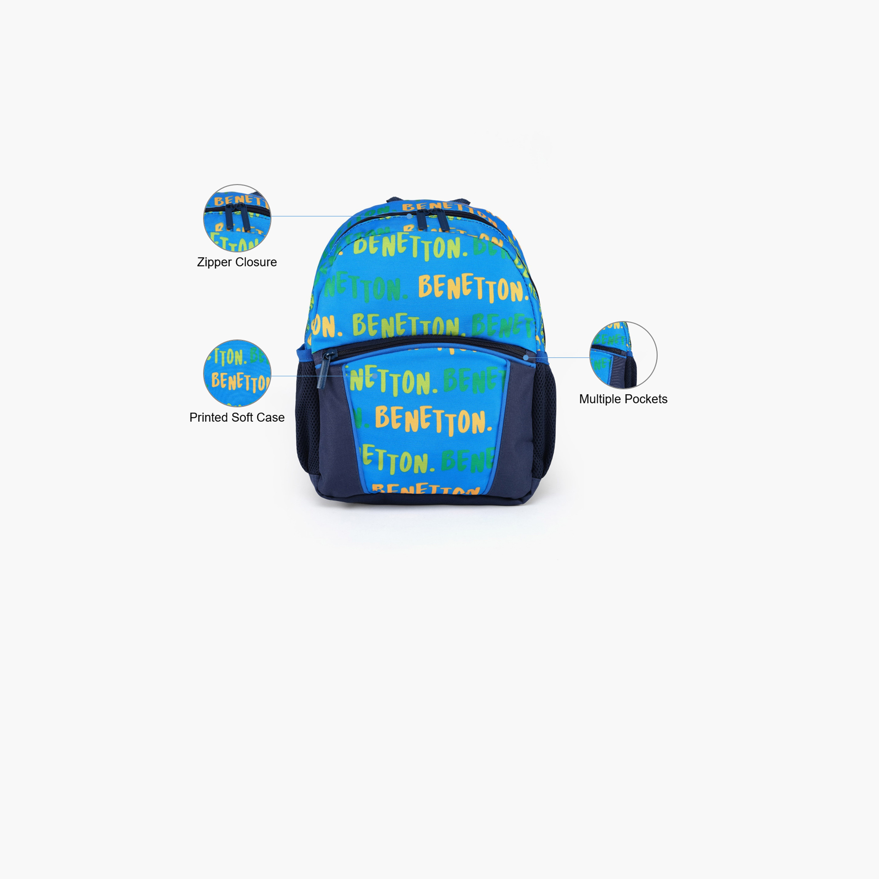 United Colors of Benetton 27 L Backpack, Polyester, Adjustable Shoulder Straps | 12966-school-bagsandbackpacks-backpacks-image-3