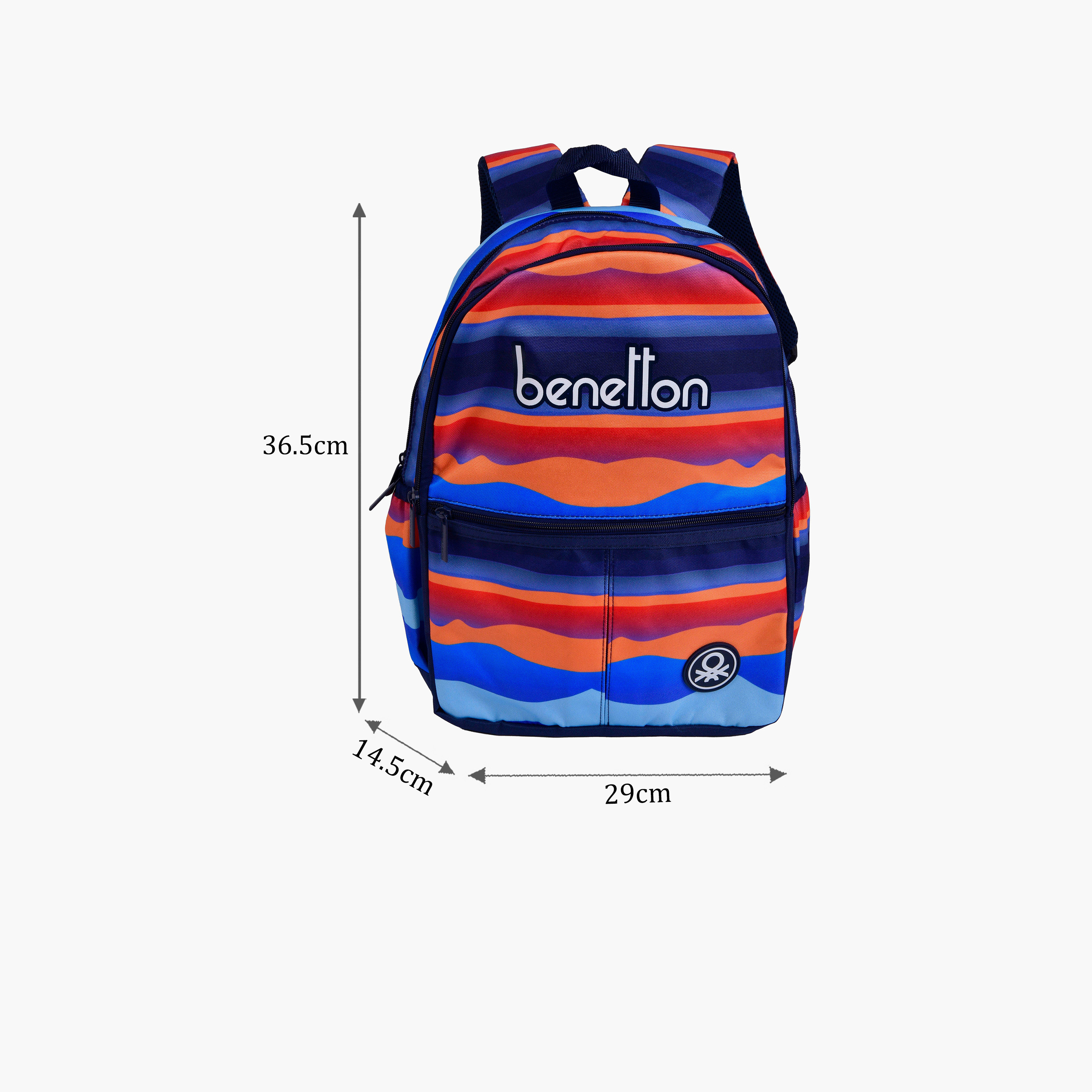 United Colors of Benetton 27 L Backpack, Polyester, Adjustable Shoulder Straps | 13418-school-bagsandbackpacks-backpacks-image-2