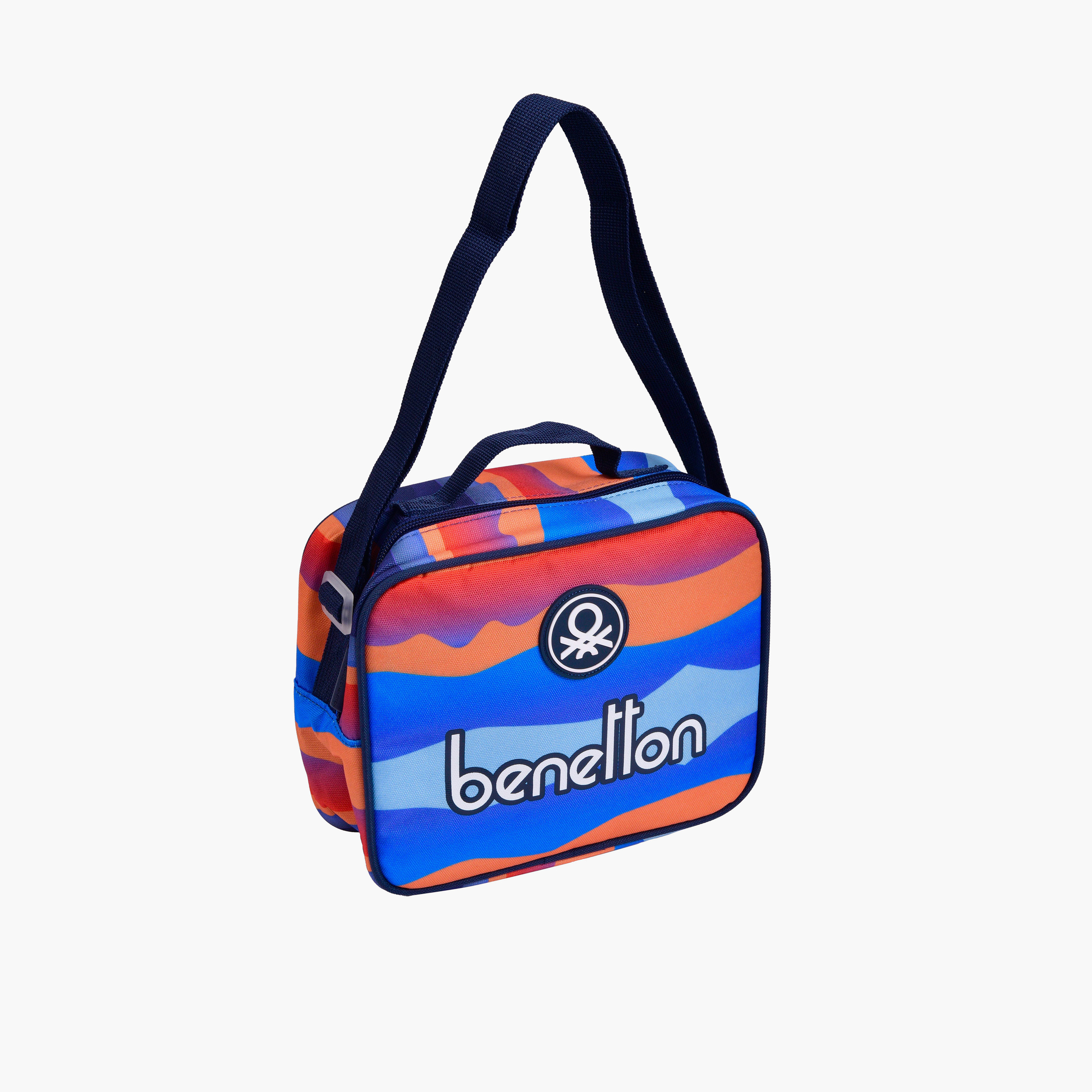 United Colors of Benetton Abstract Lunch Tote with Zipper Closure and Adjustable Strap-school-lunchessentials-lunchbags-image-1