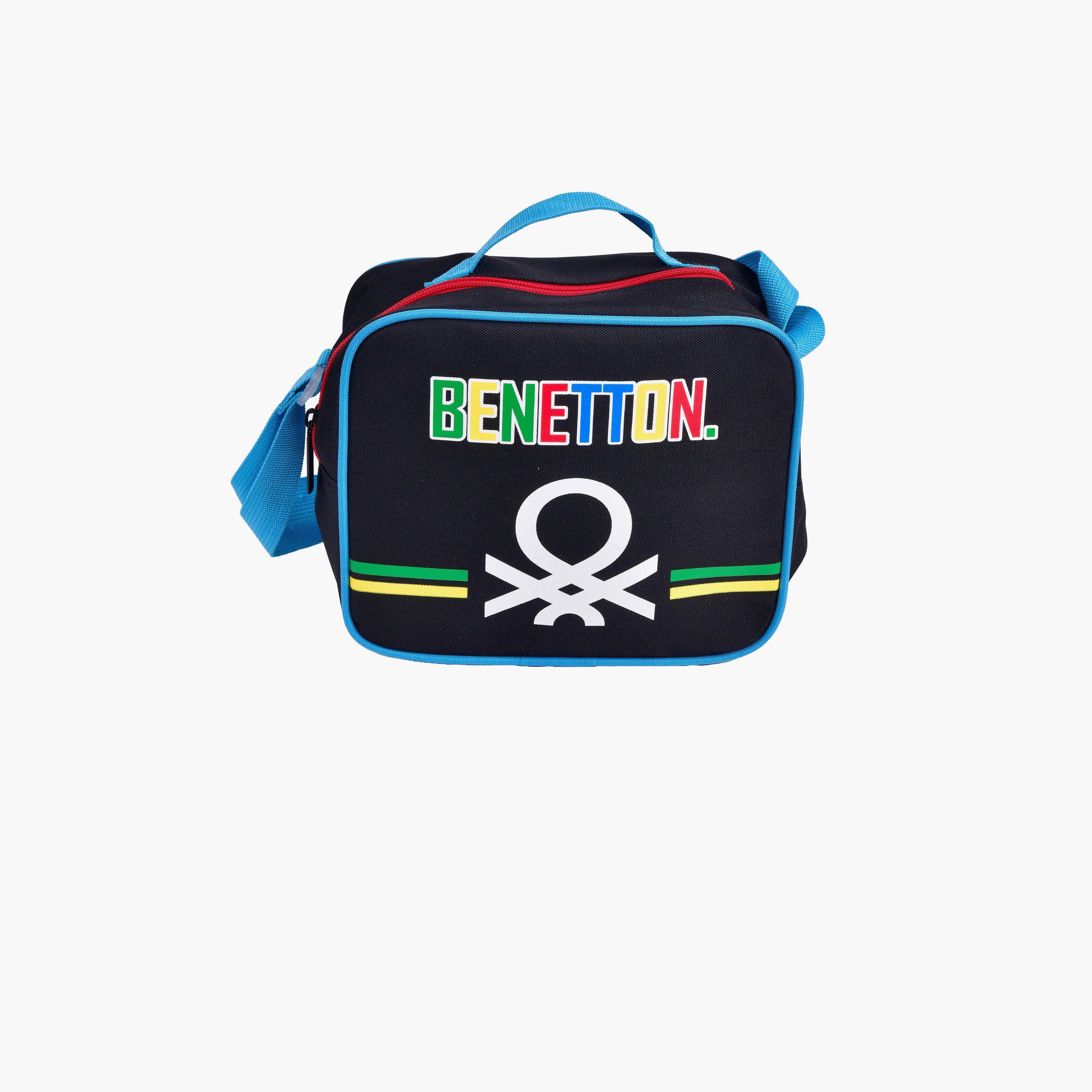 United Colors of Benetton Printed Lunch Tote with Zipper Closure and Adjustable Strap-school-lunchessentials-lunchbags-image-1