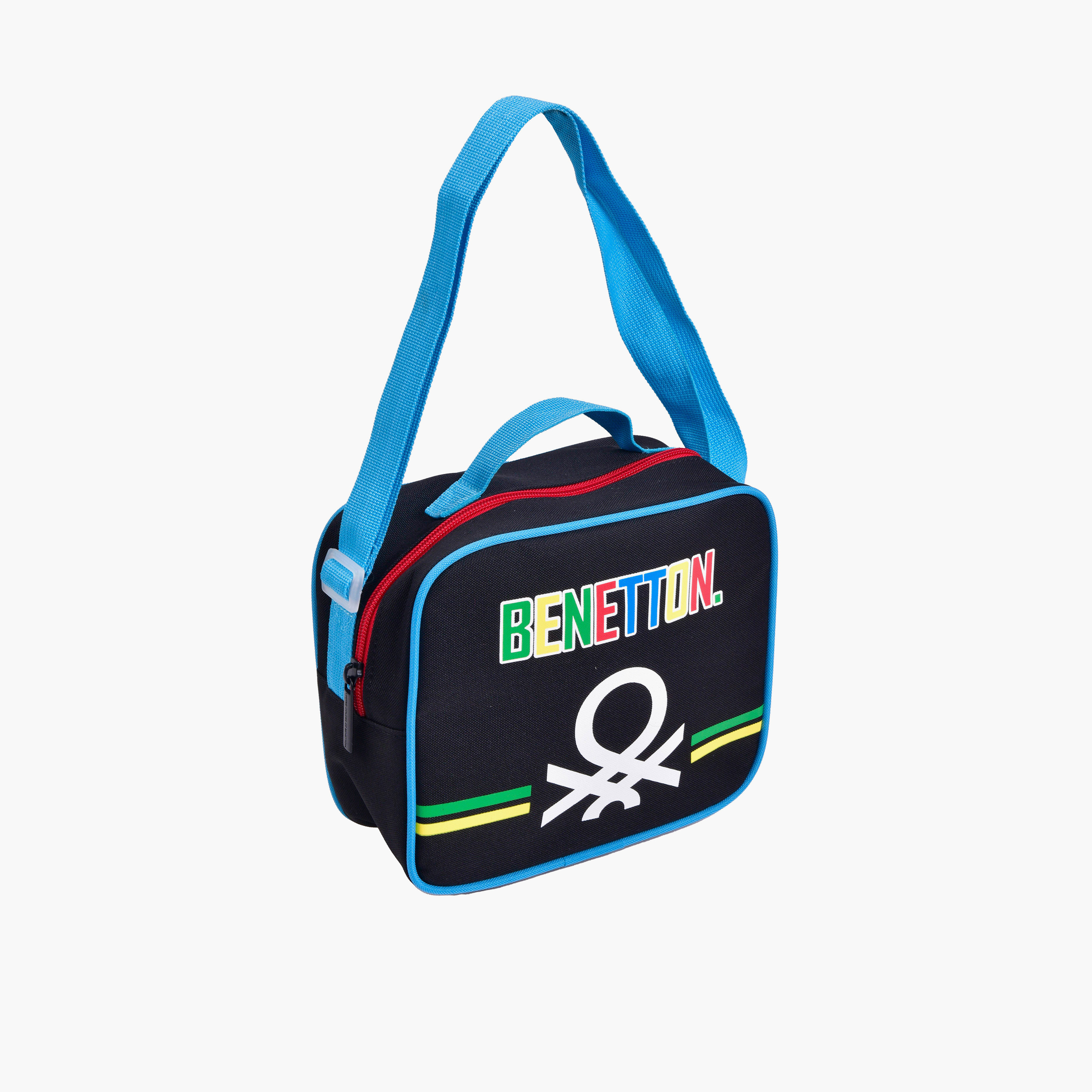 United Colors of Benetton Printed Lunch Tote with Zipper Closure and Adjustable Strap-school-lunchessentials-lunchbags-image-2